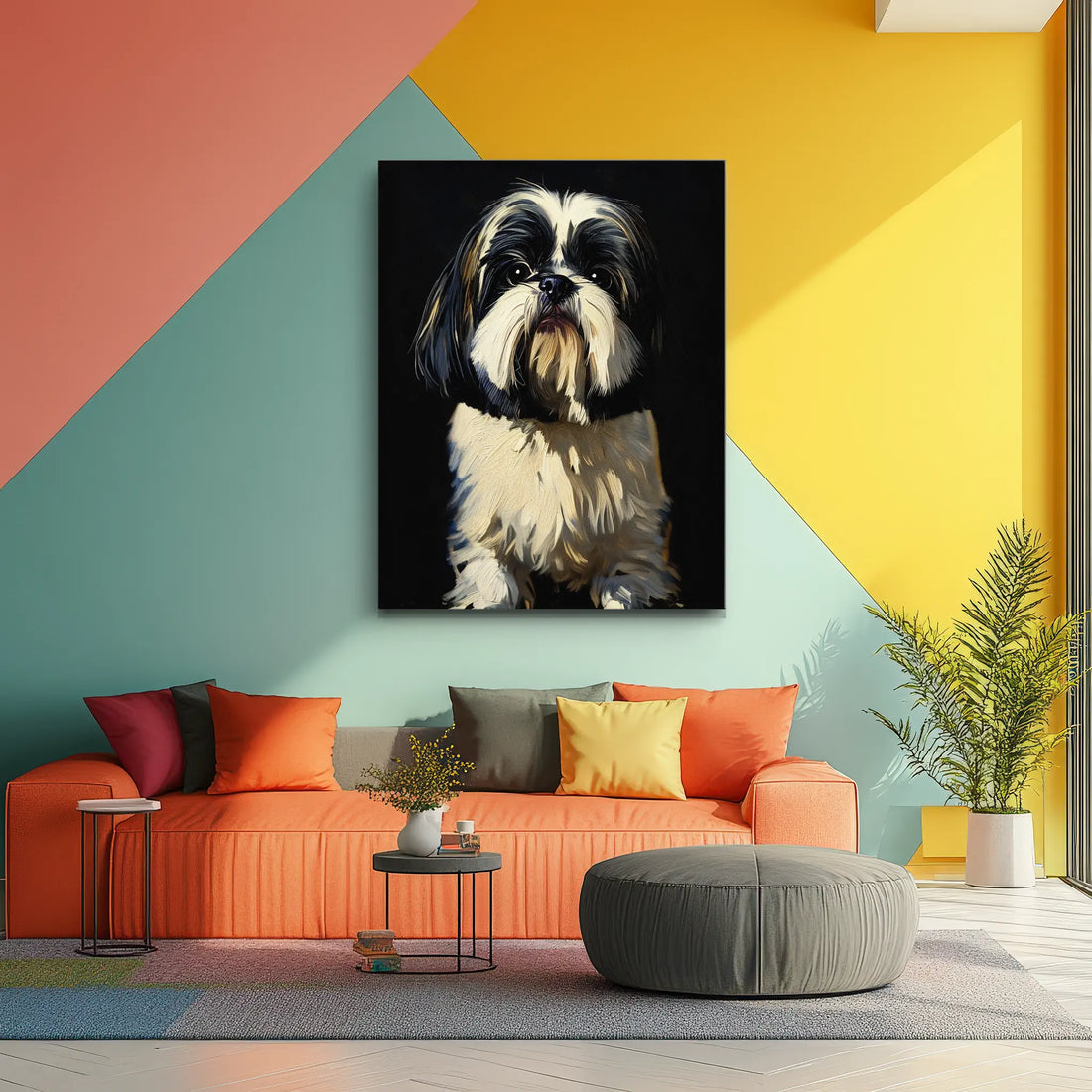 Charming Shih Tzu Giclée Print 456014 Visual Wall Art AR3:4V-AR4:5V Giclée Print
