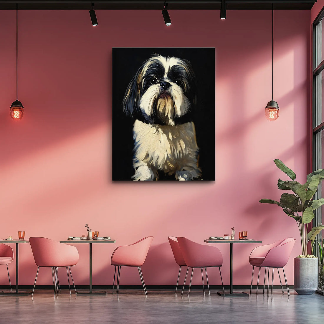 Charming Shih Tzu Giclée Print 456014 Visual Wall Art AR3:4V-AR4:5V Giclée Print