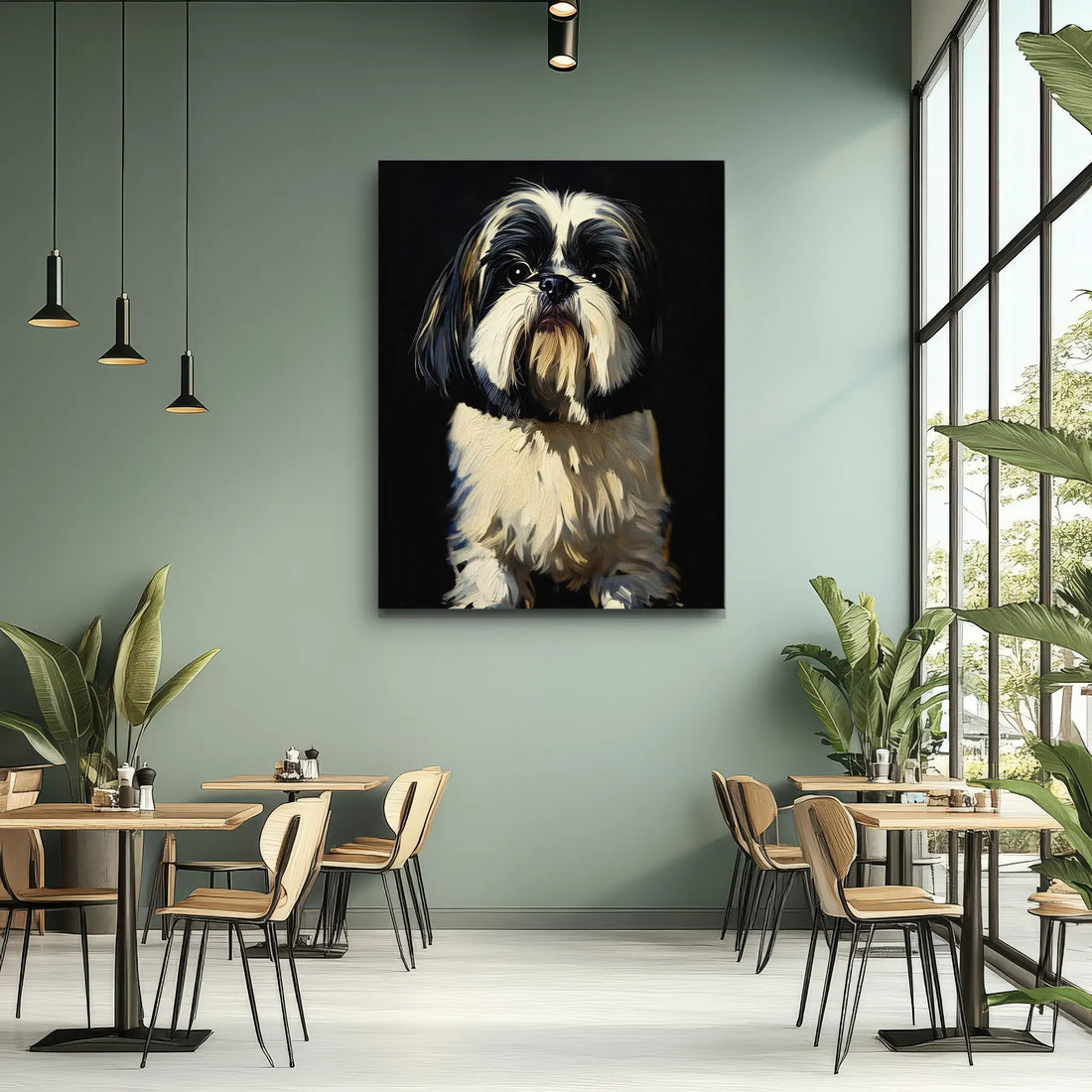 Charming Shih Tzu Giclée Print 456014 Visual Wall Art AR3:4V-AR4:5V Giclée Print
