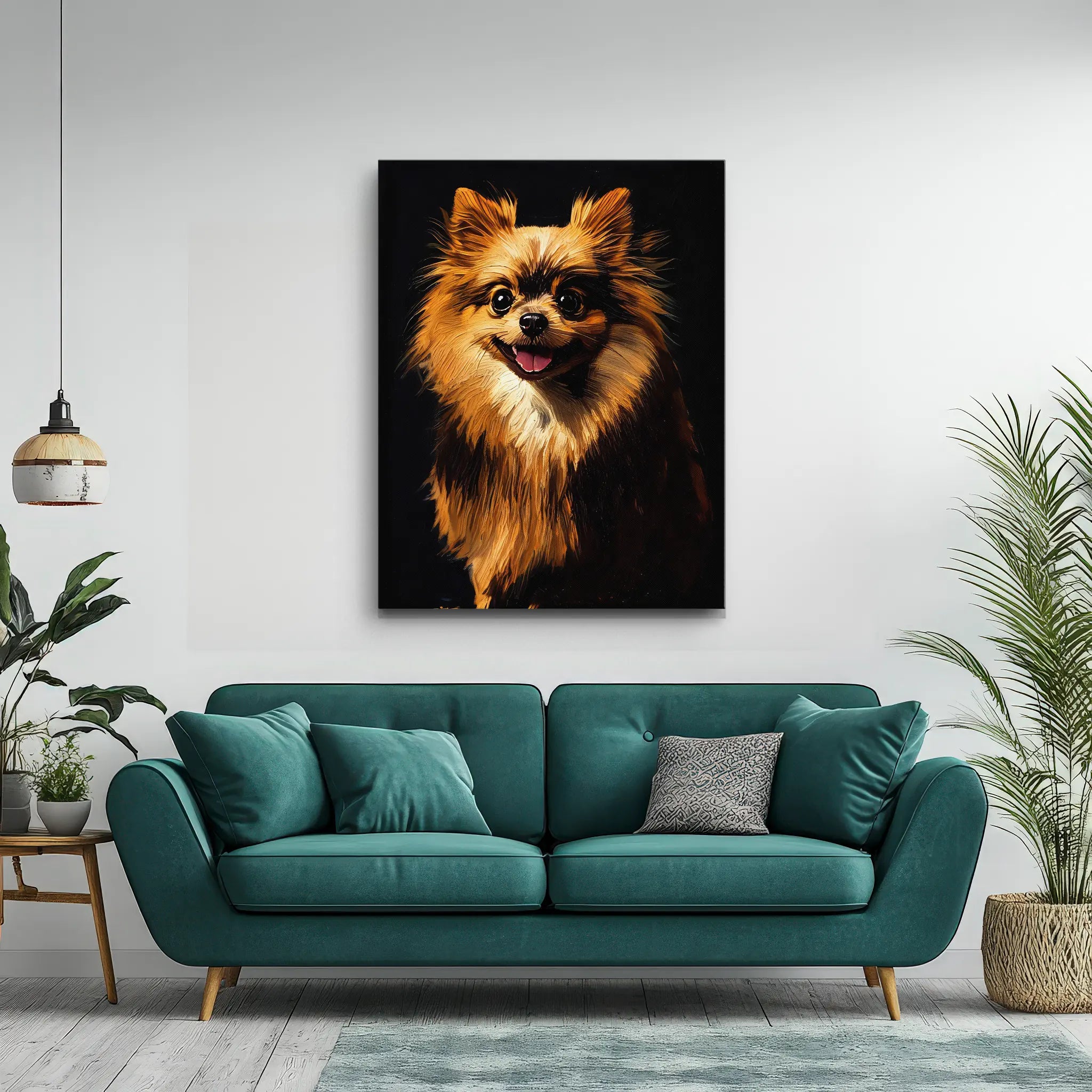 Cheerful Pomeranian Giclée Print 456015 Visual Wall Art AR3:4V-AR4:5V Giclée Print