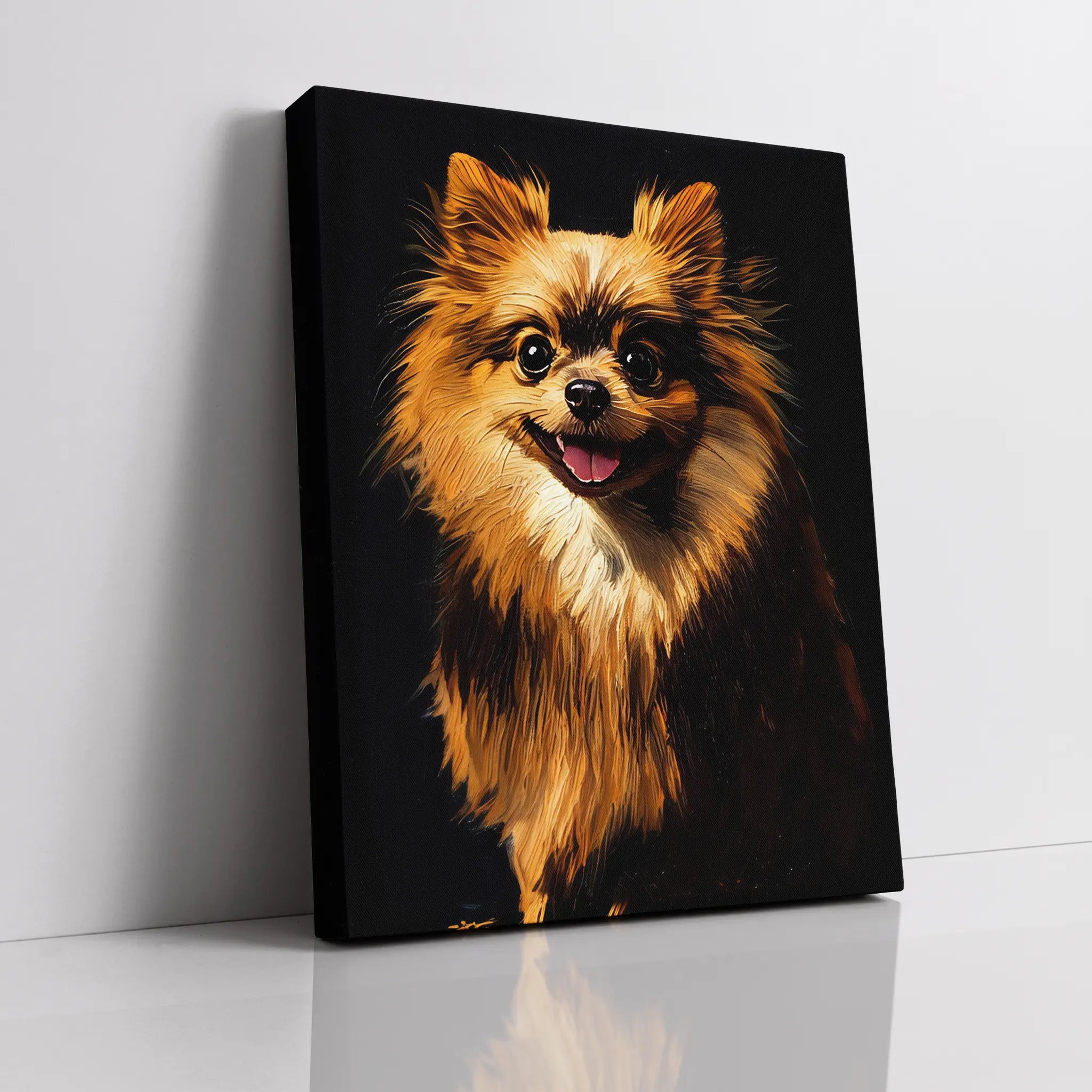 Cheerful Pomeranian Giclée Print 456015 Visual Wall Art AR3:4V-AR4:5V Giclée Print