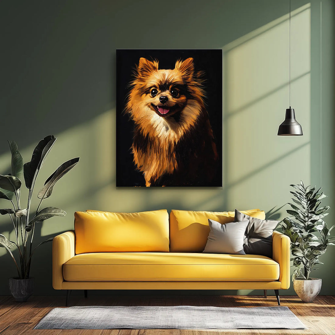 Cheerful Pomeranian Giclée Print 456015 Visual Wall Art AR3:4V-AR4:5V Giclée Print