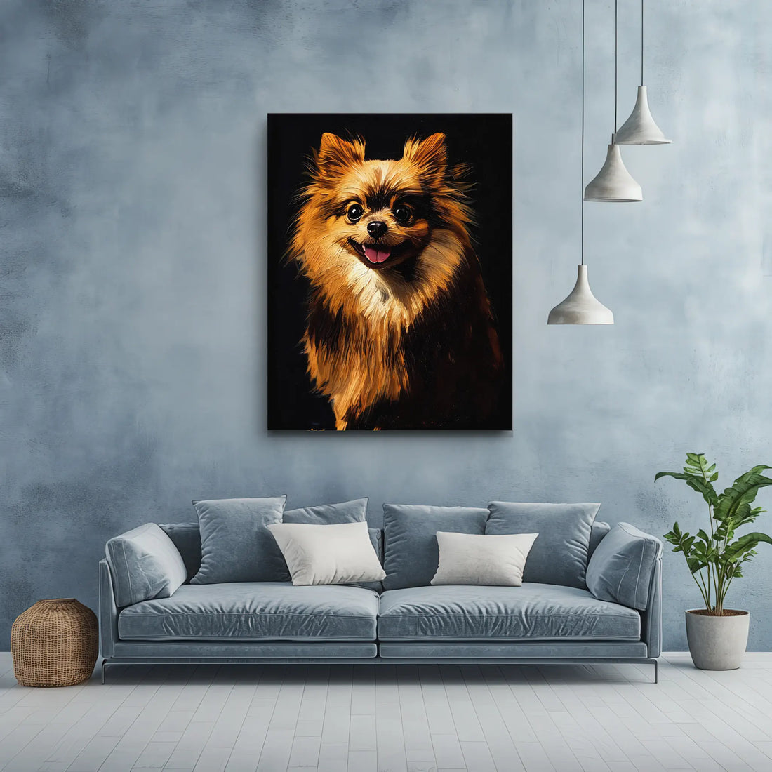 Cheerful Pomeranian Giclée Print 456015 Visual Wall Art AR3:4V-AR4:5V Giclée Print