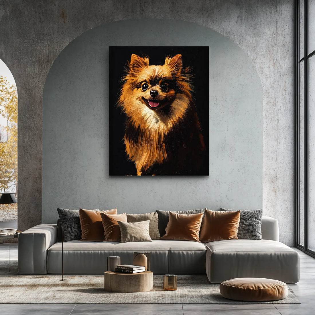 Cheerful Pomeranian Giclée Print 456015 Visual Wall Art AR3:4V-AR4:5V Giclée Print