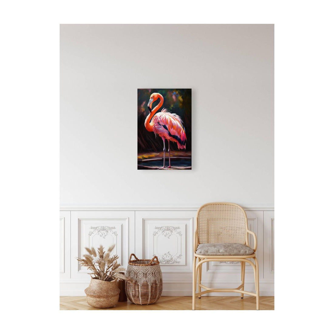 Chilean Flamingo, Phoenicopterus Chile, Bird Art Print 23203 Visual Wall Art