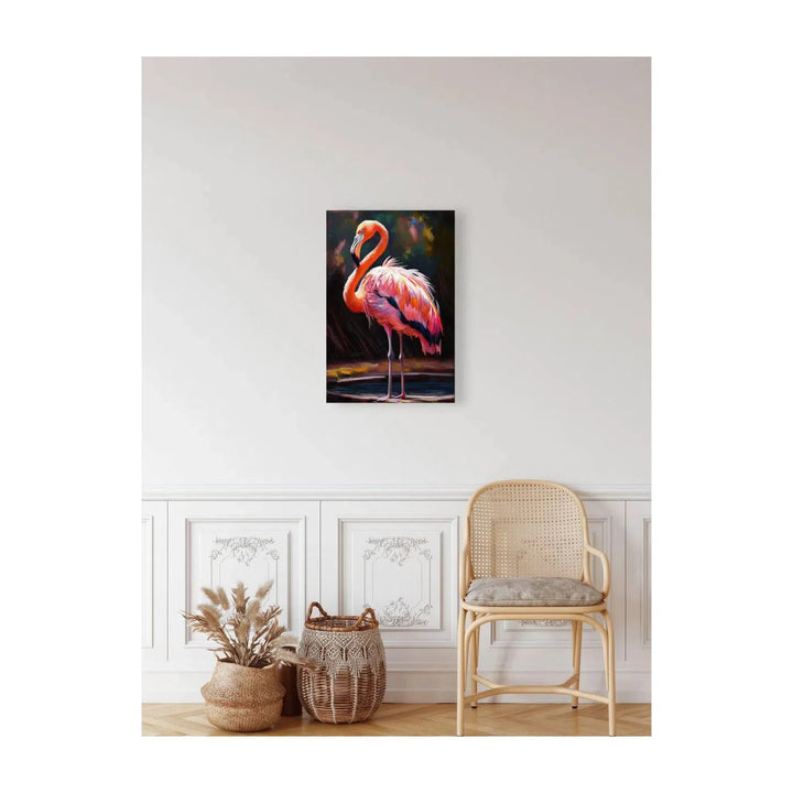 Chilean Flamingo, Phoenicopterus Chile, Bird Art Print 23203 Visual Wall Art