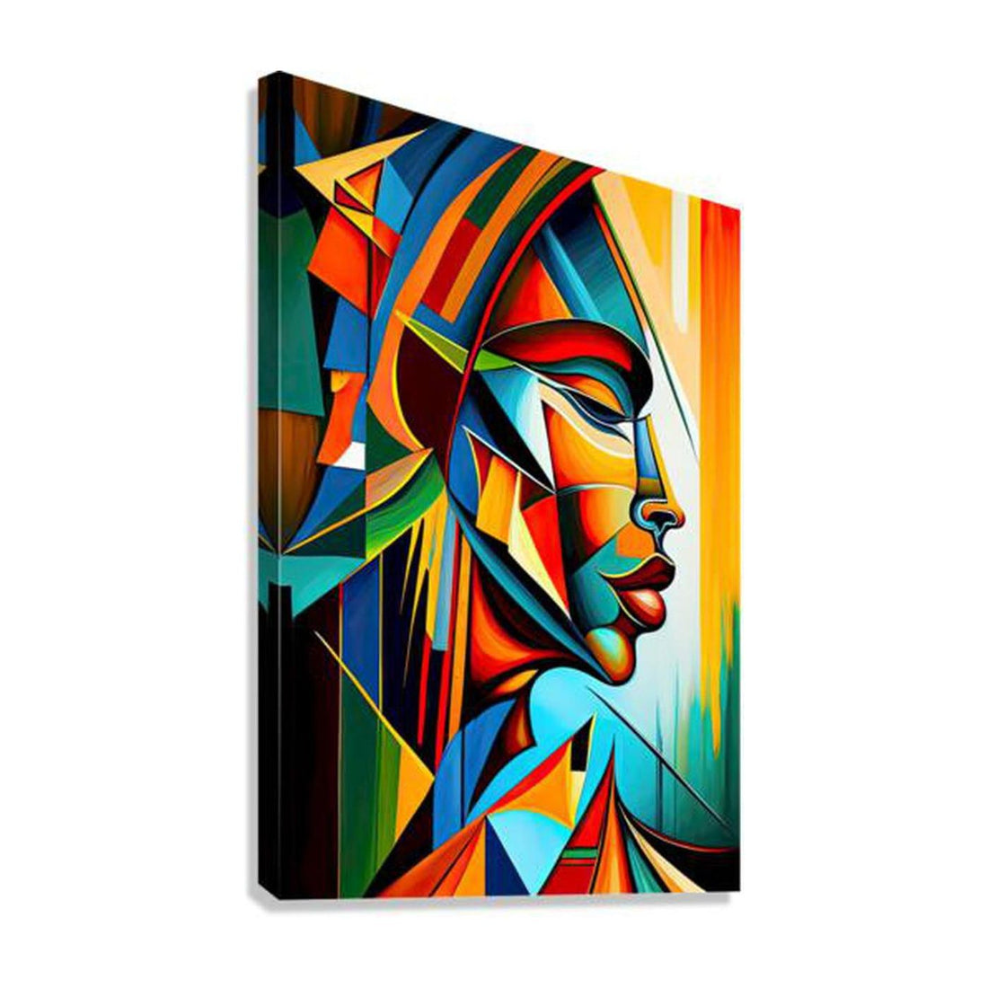 Chosen With Care, Ethnic Abstract Art Print 23165 Giclée Stretched Canvas Print Visual Wall Art