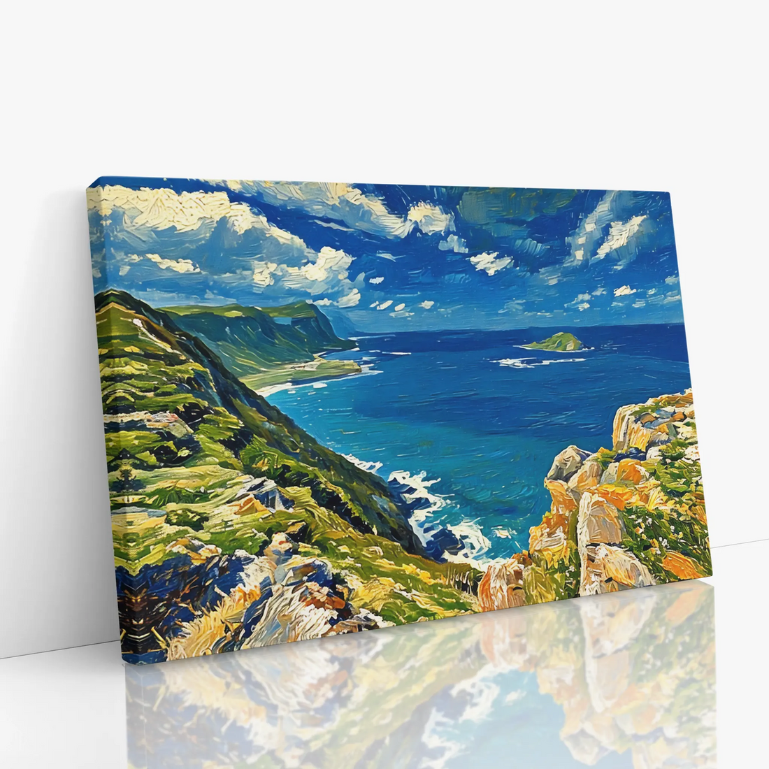 Coastal Cliffs and Blue Ocean Giclée Print 323012 Visual Wall Art AR3:2H Giclée Print