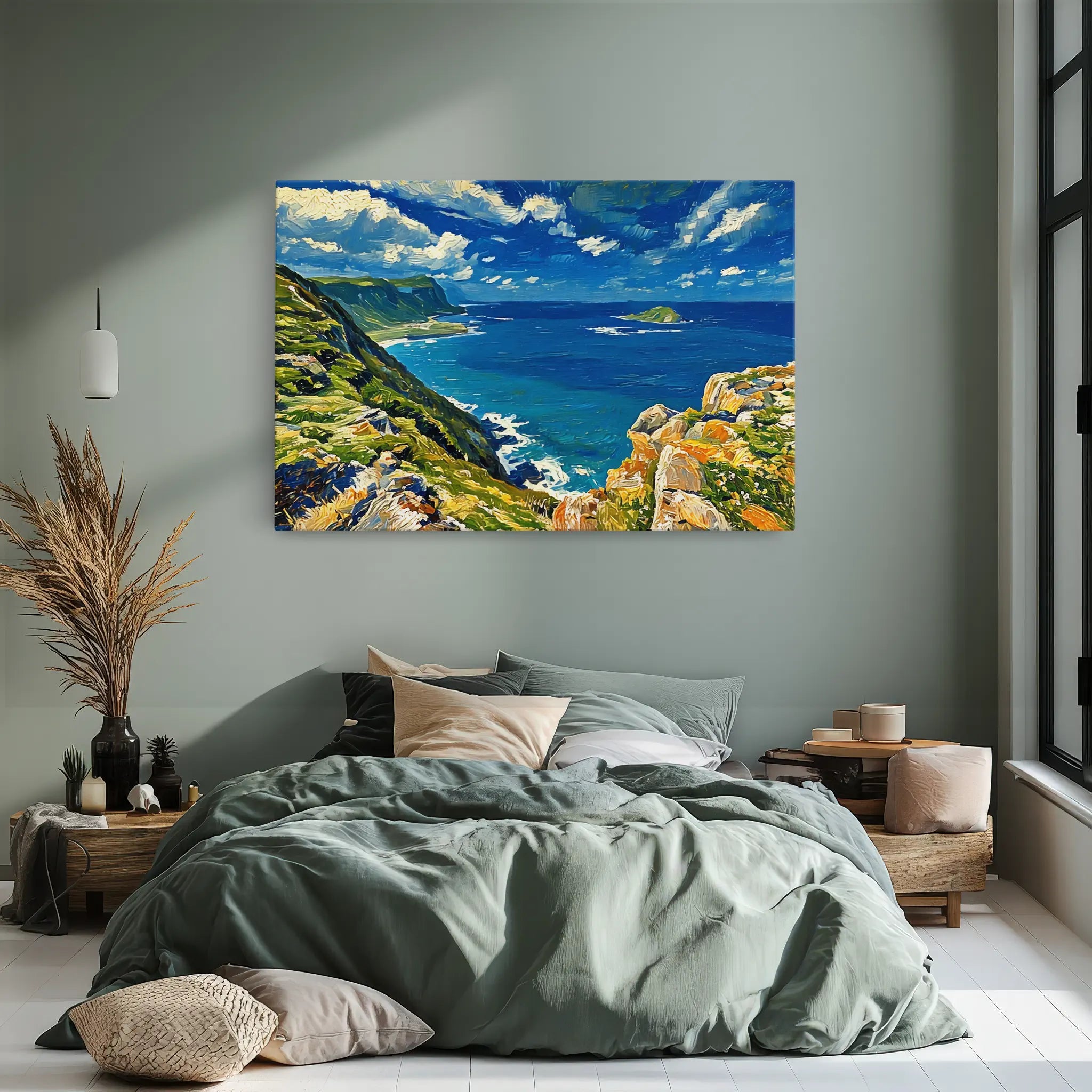 Coastal Cliffs and Blue Ocean Giclée Print 323012 Visual Wall Art AR3:2H Giclée Print