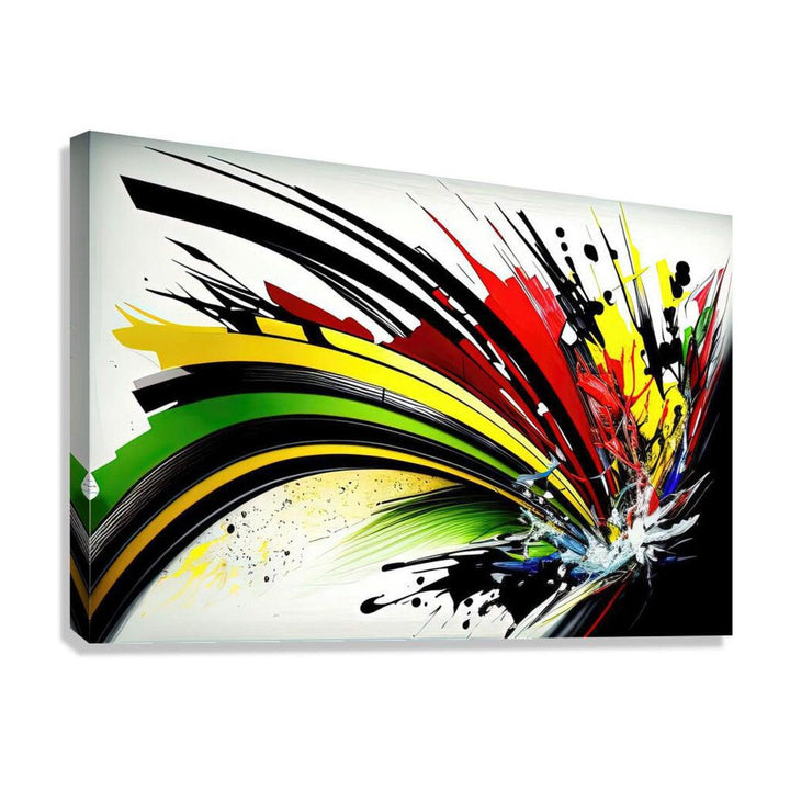 Color Splash, Abstract Art Print 32836 Giclée Stretched Canvas Print Visual Wall Art