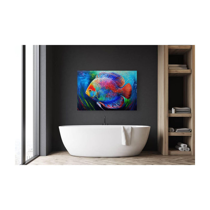 Colorful Discus, Fish Art Print 32301 Visual Wall Art