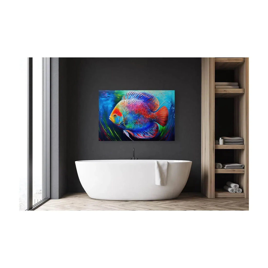 Colorful Discus, Fish Art Print 32301 Visual Wall Art