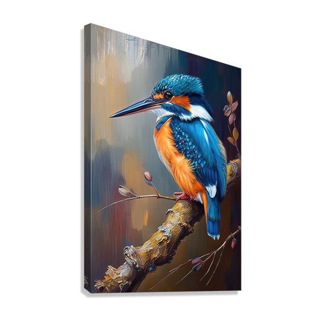 Common Kingfisher, Alcedon Atthis, Bird Art Print 23211 Giclée Stretched Canvas Print Visual Wall Art