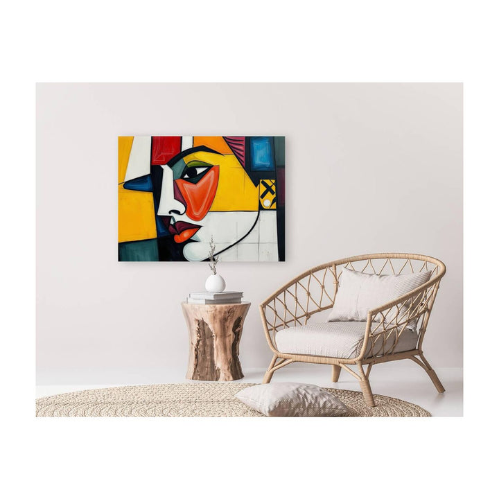 Contemplating Madam, Abstract Art Print 43622 Visual Wall Art