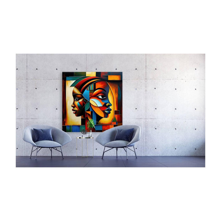 Contemplation, Ethnic Abstract Art Print 11140 Visual Wall Art