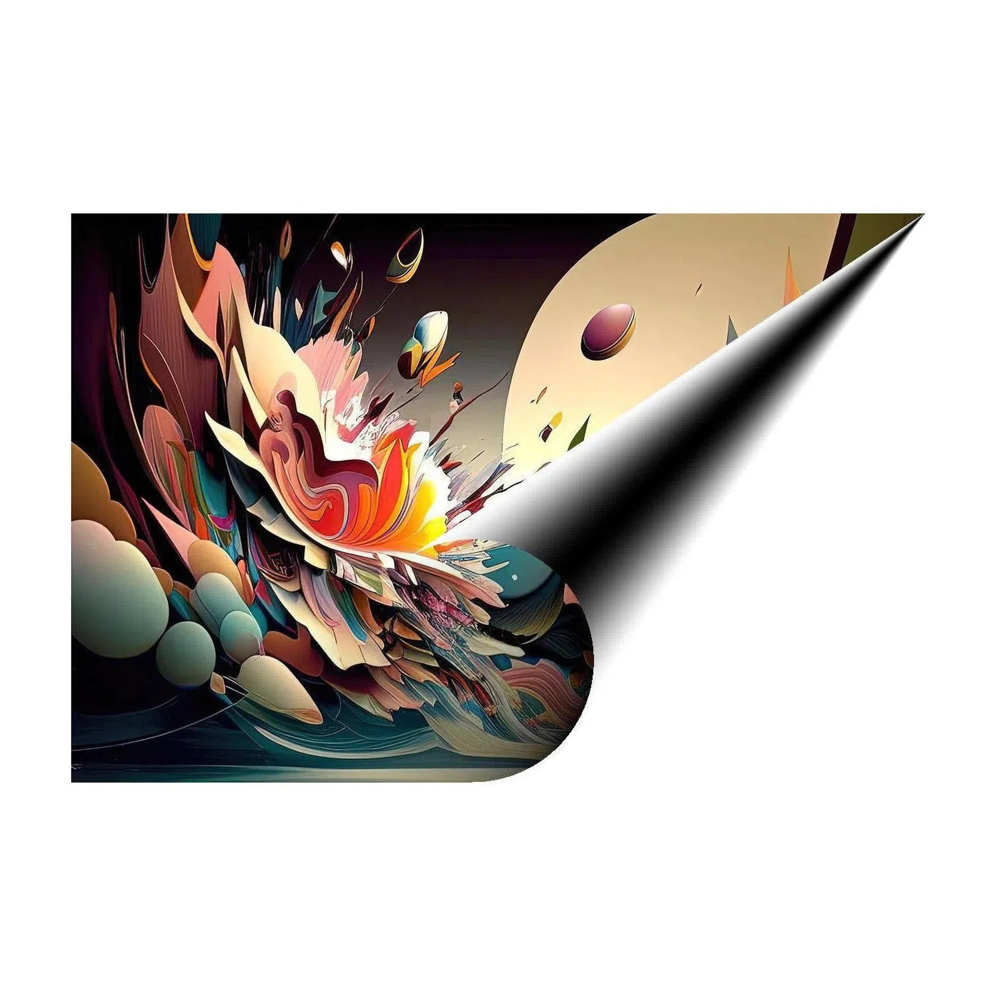 Cracked, Abstract Art Print 32820 Giclée Fine Art Matte Paper Print Visual Wall Art