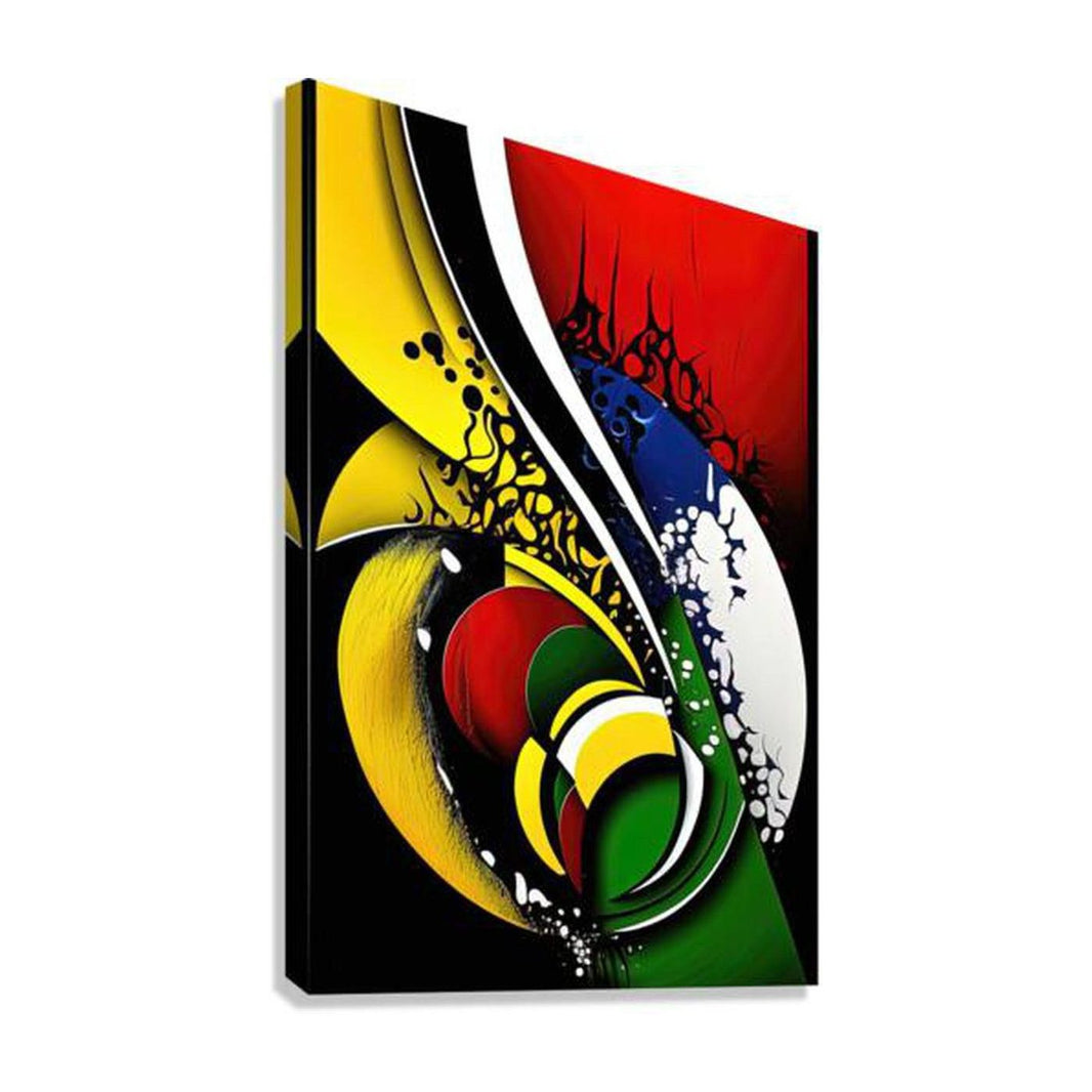 Creation, Abstract Art Print 23636 Giclée Stretched Canvas Print Visual Wall Art