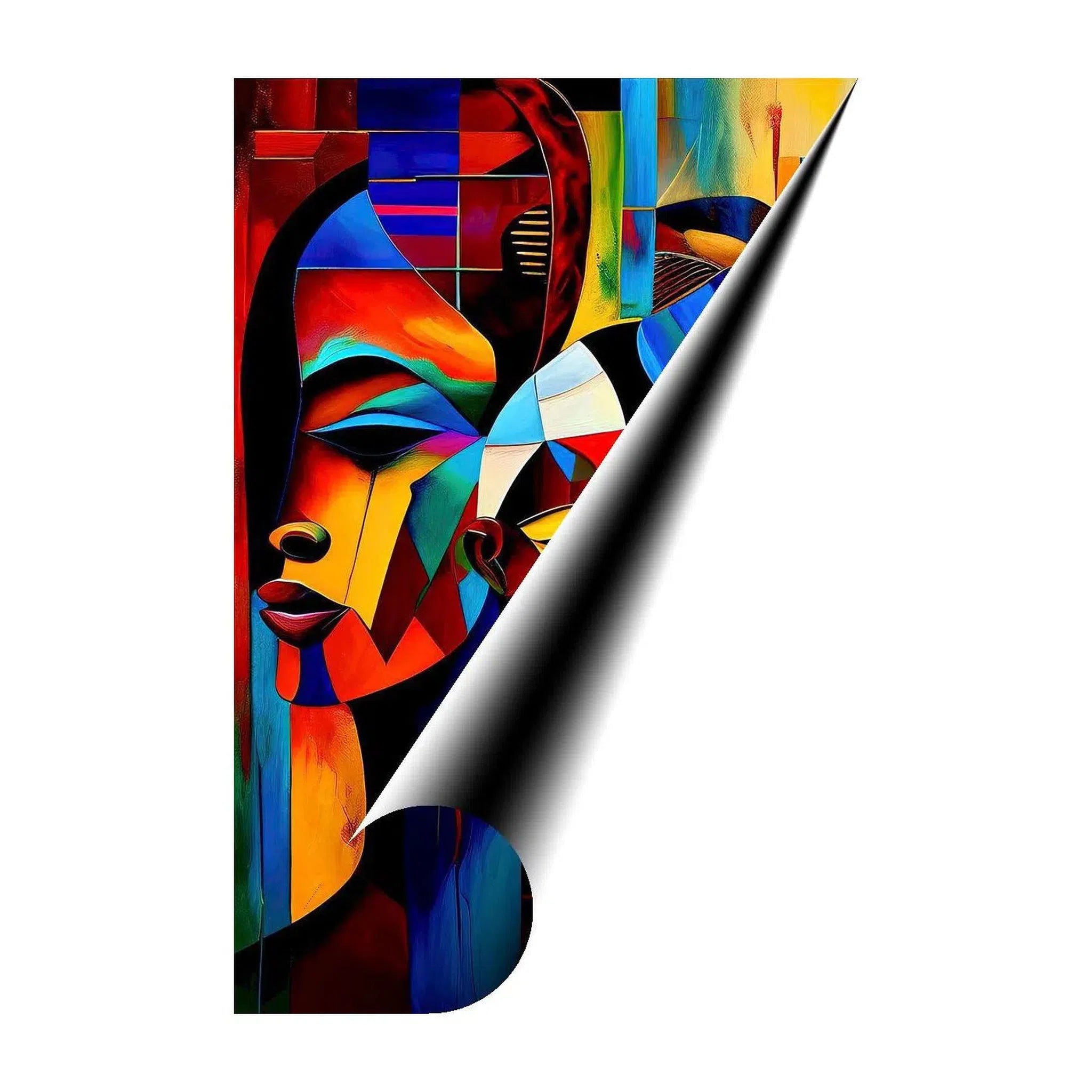 Crushing Balance, Ethnic Abstract Art Print 23107 Giclée Fine Art Matte Paper Print Visual Wall Art