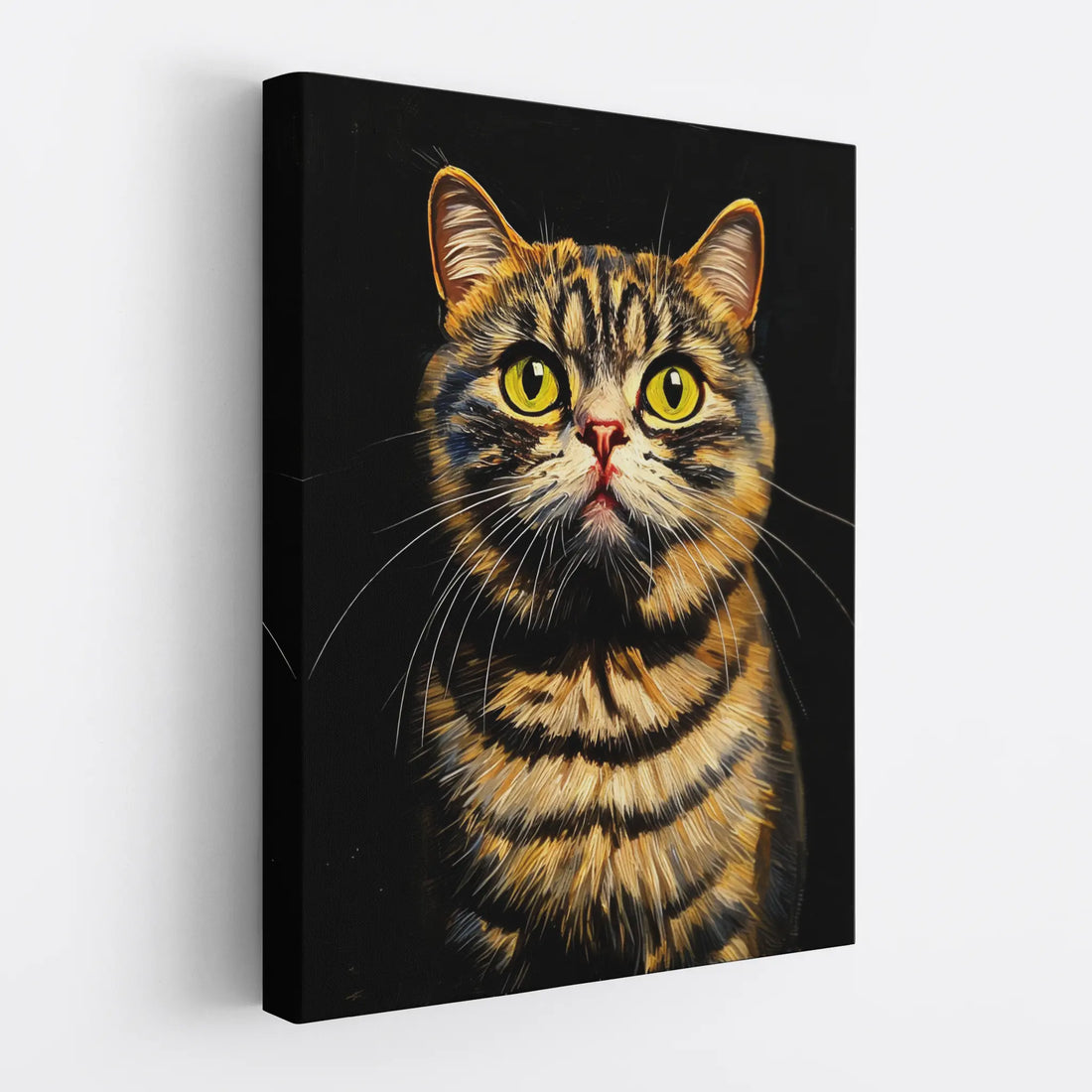 Curious Tabby Cat Gaze Giclée Print 456016 Visual Wall Art AR3:4V-AR4:5V Giclée Print