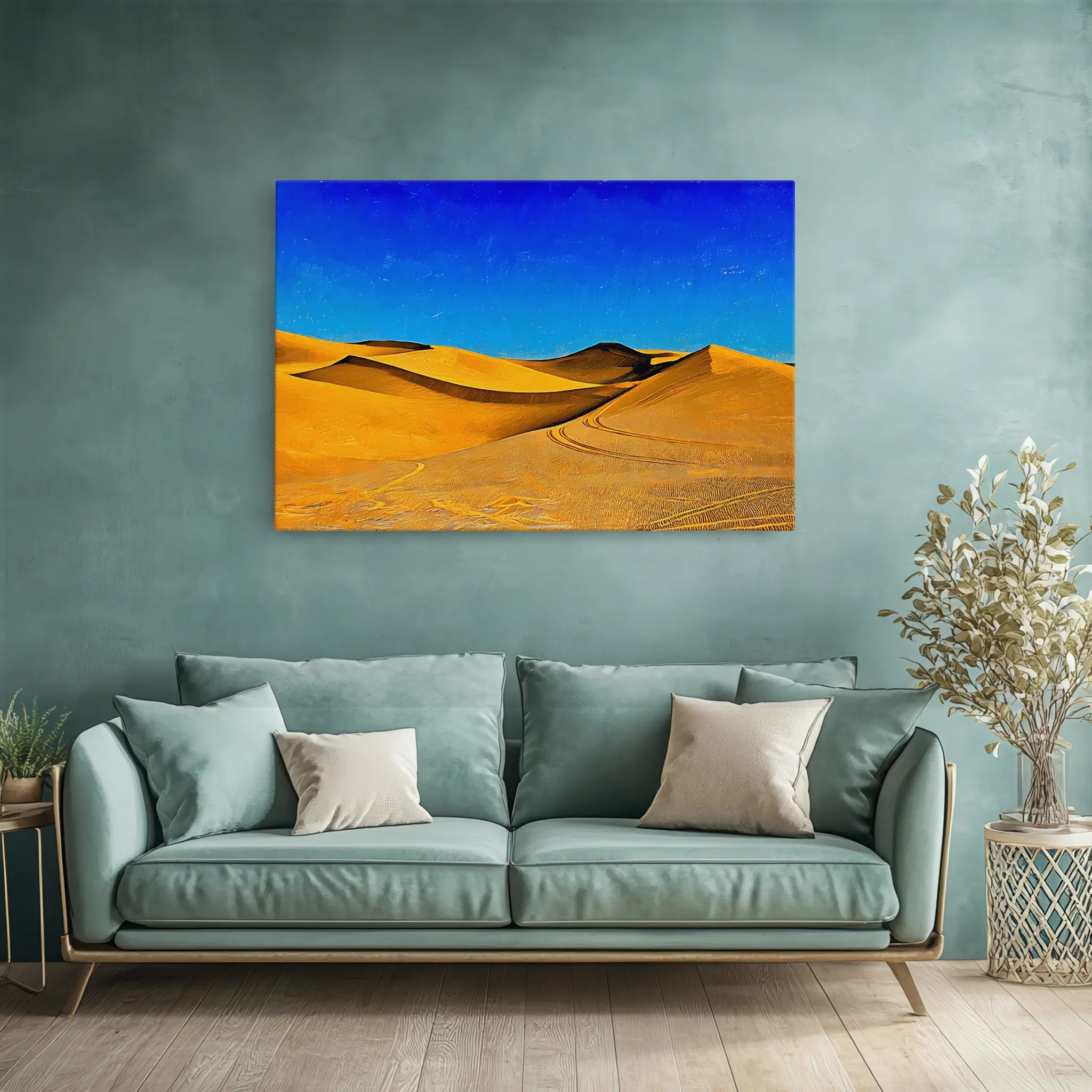 Desert Dunes Under Blue Sky Giclée Print 323013 Visual Wall Art AR3:2H Giclée Print