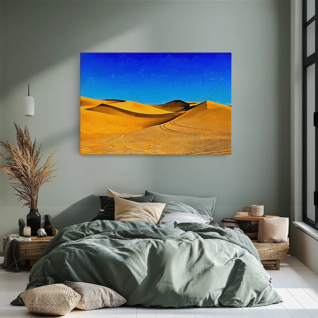 Desert Dunes Under Blue Sky Giclée Print 323013 Visual Wall Art AR3:2H Giclée Print