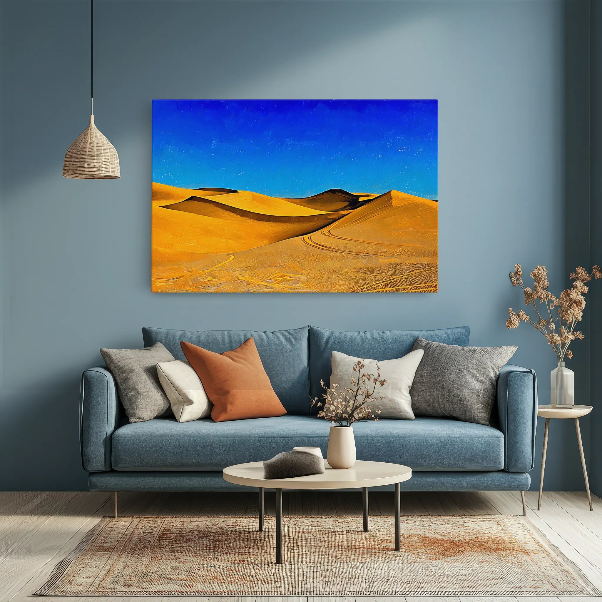 Desert Dunes Under Blue Sky Giclée Print 323013 Visual Wall Art AR3:2H Giclée Print