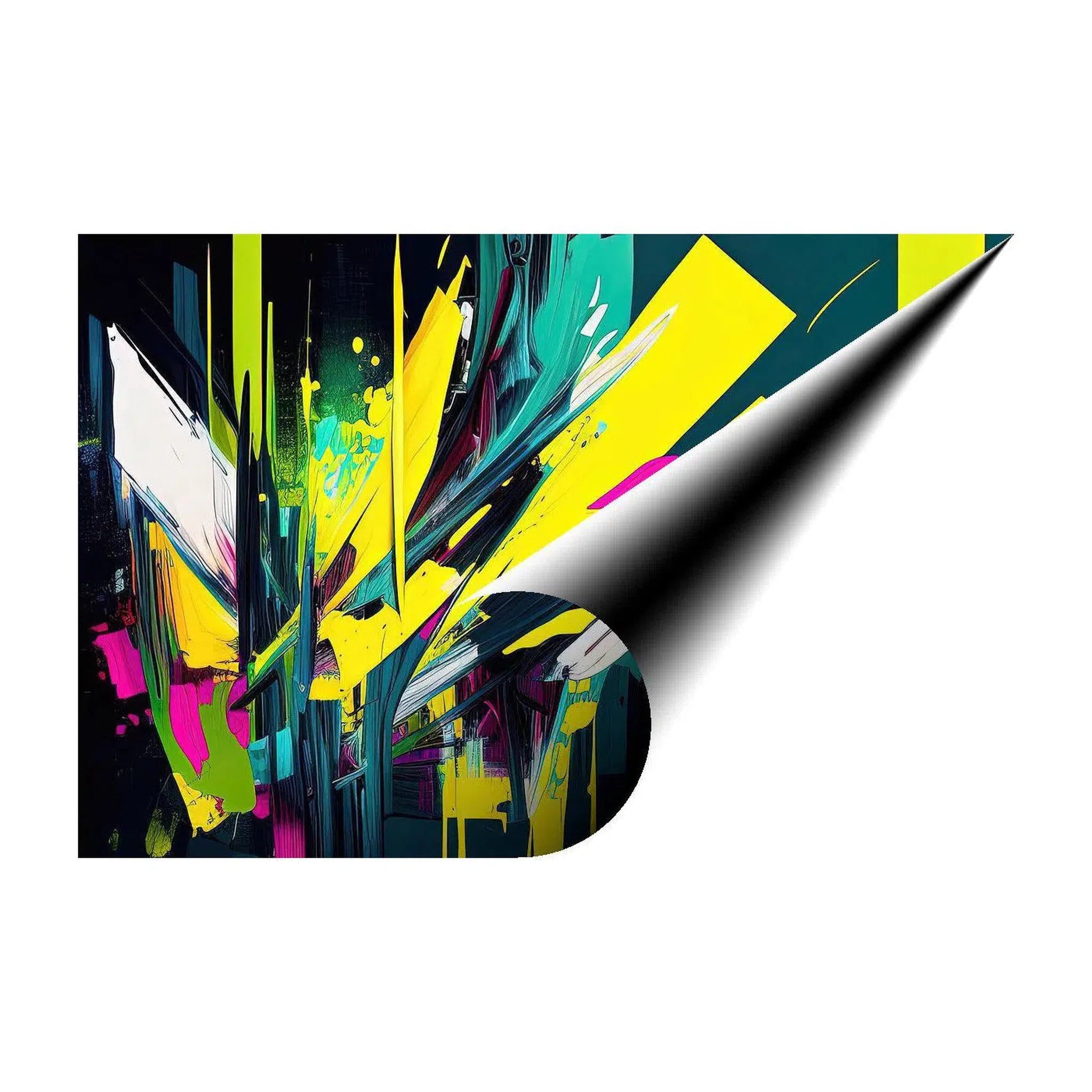 Disorder, Abstract Art Print 32805 Giclée Rolled Canvas Print Visual Wall Art