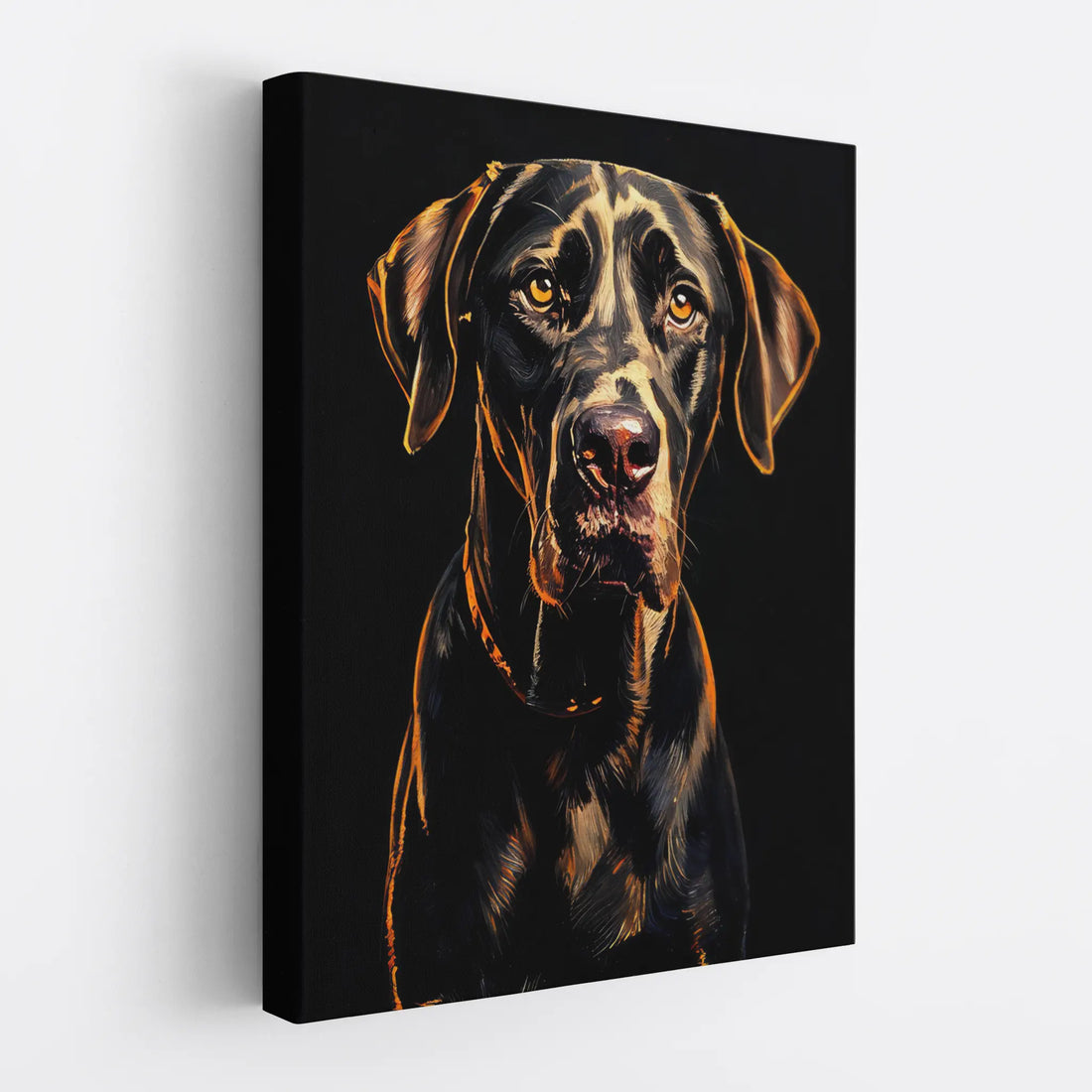 Doberman's Intense Look Giclée Print 456019 Visual Wall Art AR3:4V-AR4:5V Giclée Print