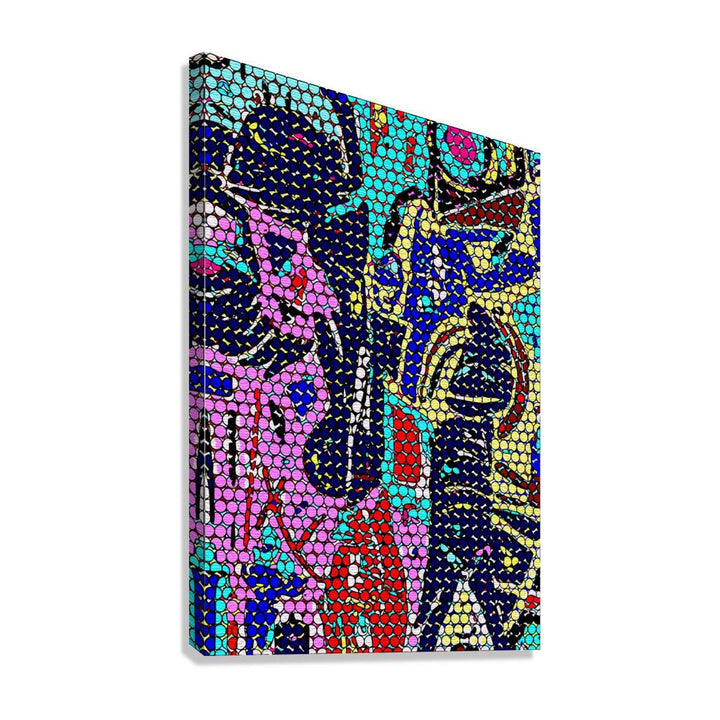 Dynamic Movement Abstract Art Print 23105 Giclée Stretched Canvas Print Visual Wall Art