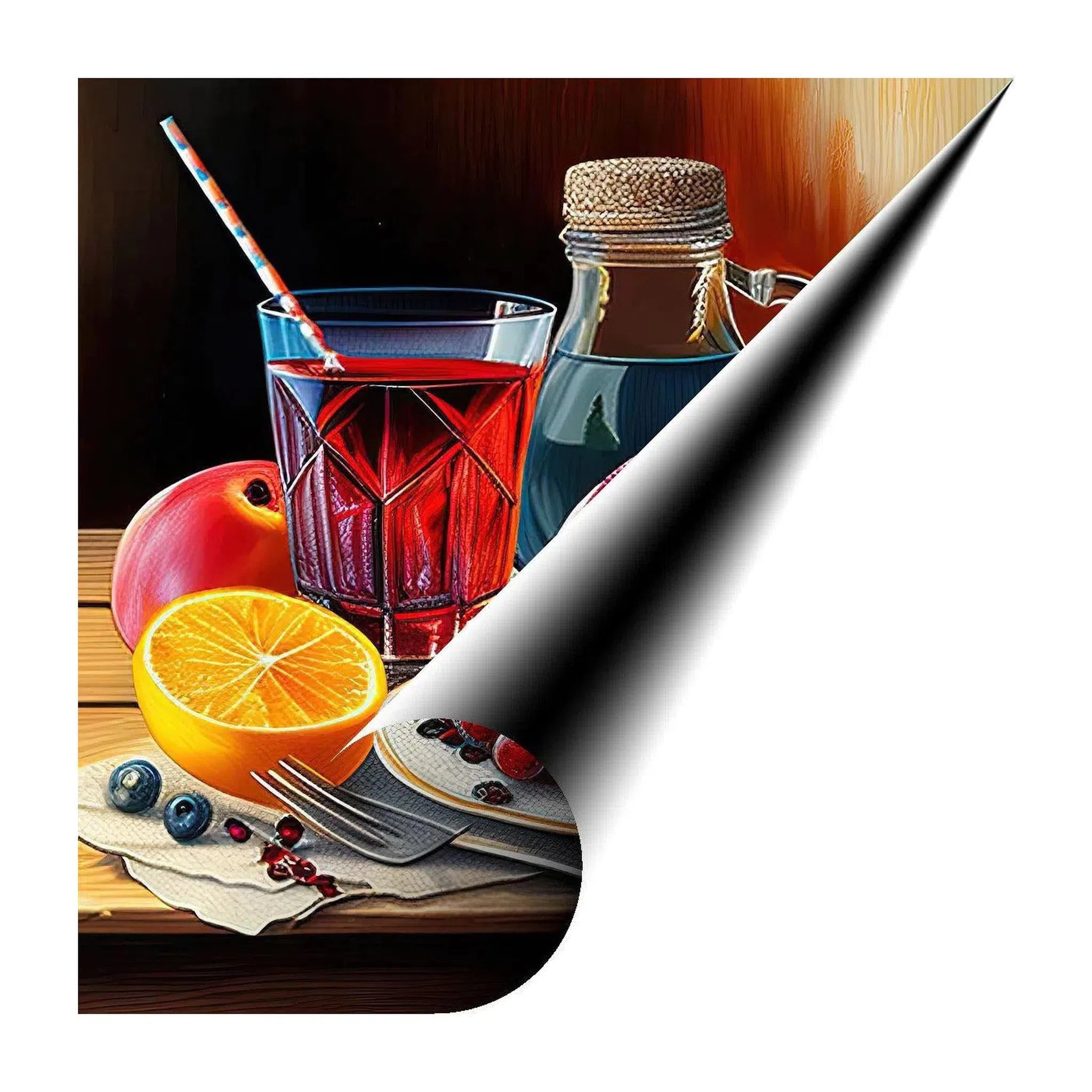 Early Meal Still Life, Breakfast Food Nature Art Print 11711 Giclée Fine Art Matte Paper Print Visual Wall Art