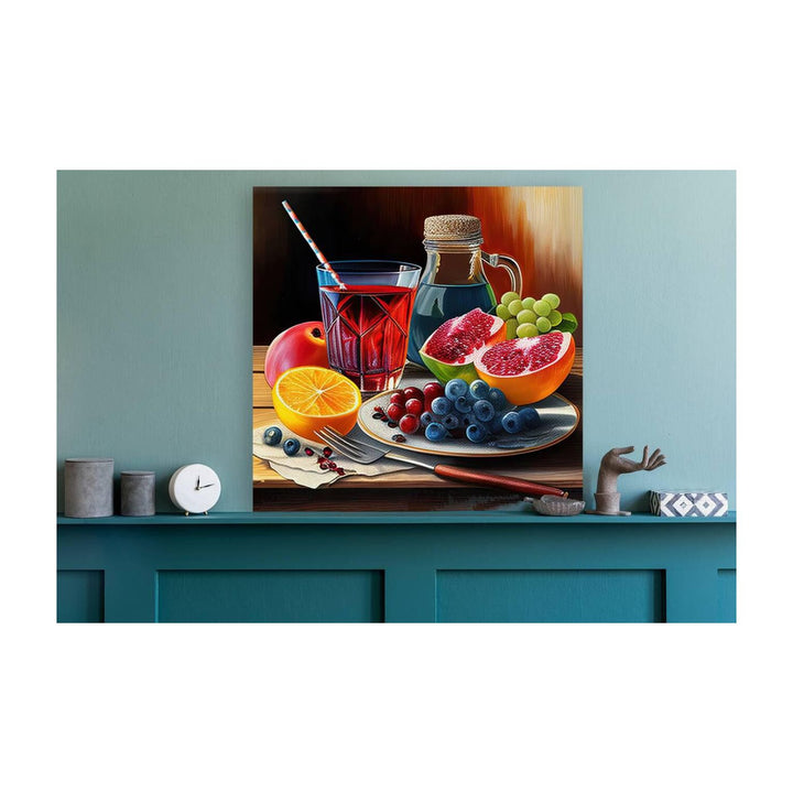 Early Meal Still Life, Breakfast Food Nature Art Print 11711 Visual Wall Art