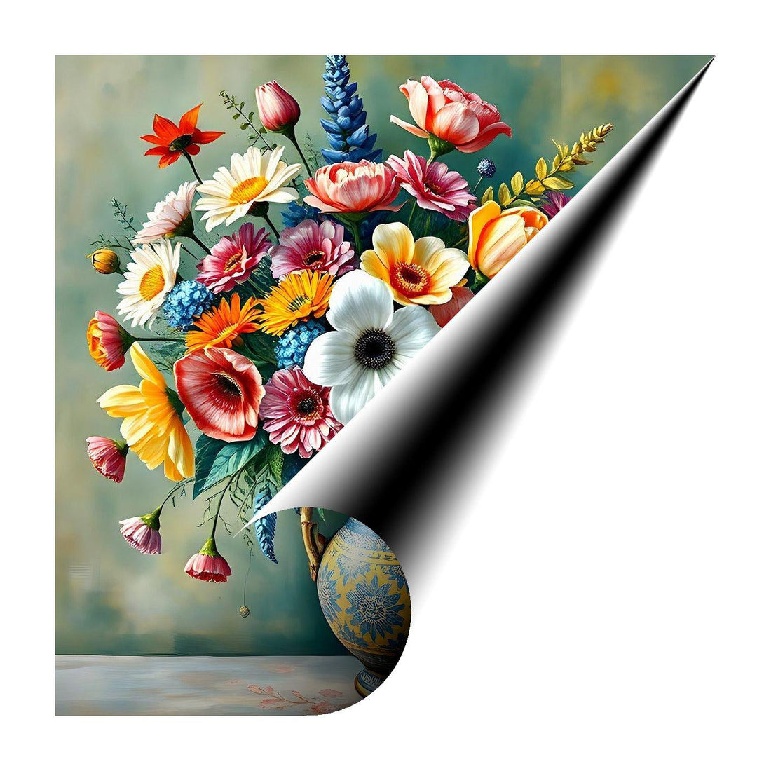 Assorted Blooming Flowers Still Life Print-11900 Visual Wall Art