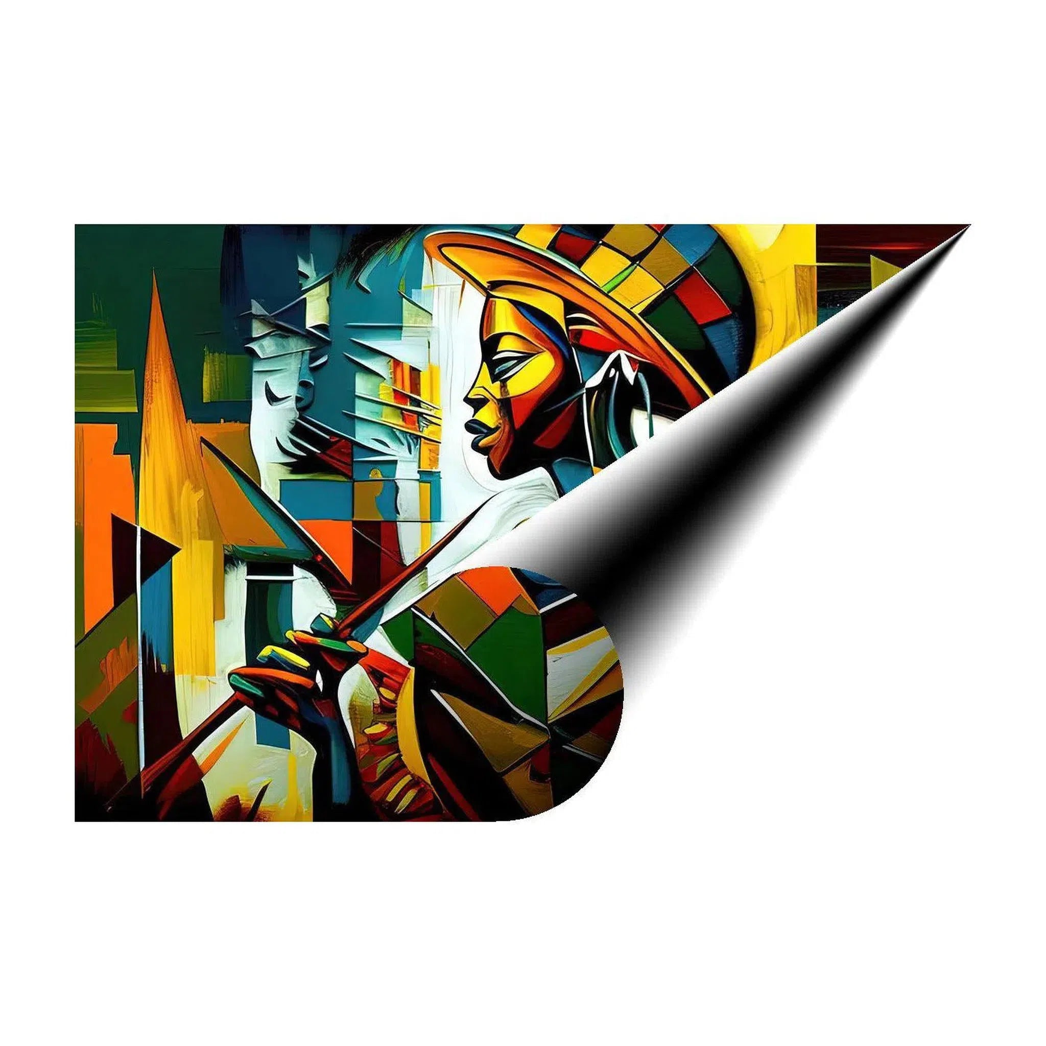 Effect, Abstract Art Print 32536 Giclée Rolled Canvas Print Visual Wall Art