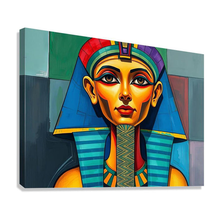 Egyptian Pharaoh Tutankhamun Tut, Art Print 43646 Giclée Stretched Canvas Print Visual Wall Art