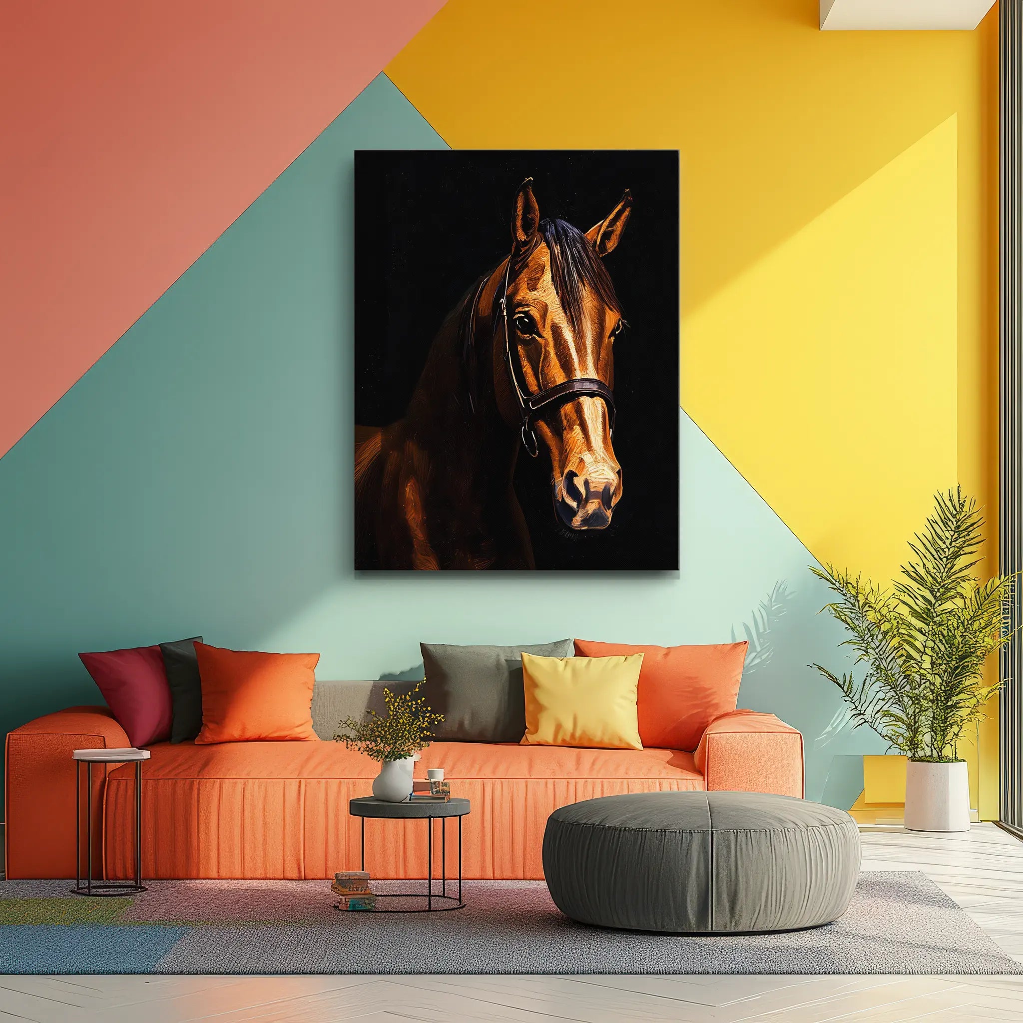 Elegant Equestrian Horse Giclée Print 456020 Visual Wall Art AR3:4V-AR4:5V Giclée Print