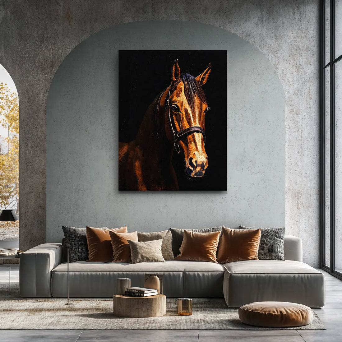 Elegant Equestrian Horse Giclée Print 456020 Visual Wall Art AR3:4V-AR4:5V Giclée Print