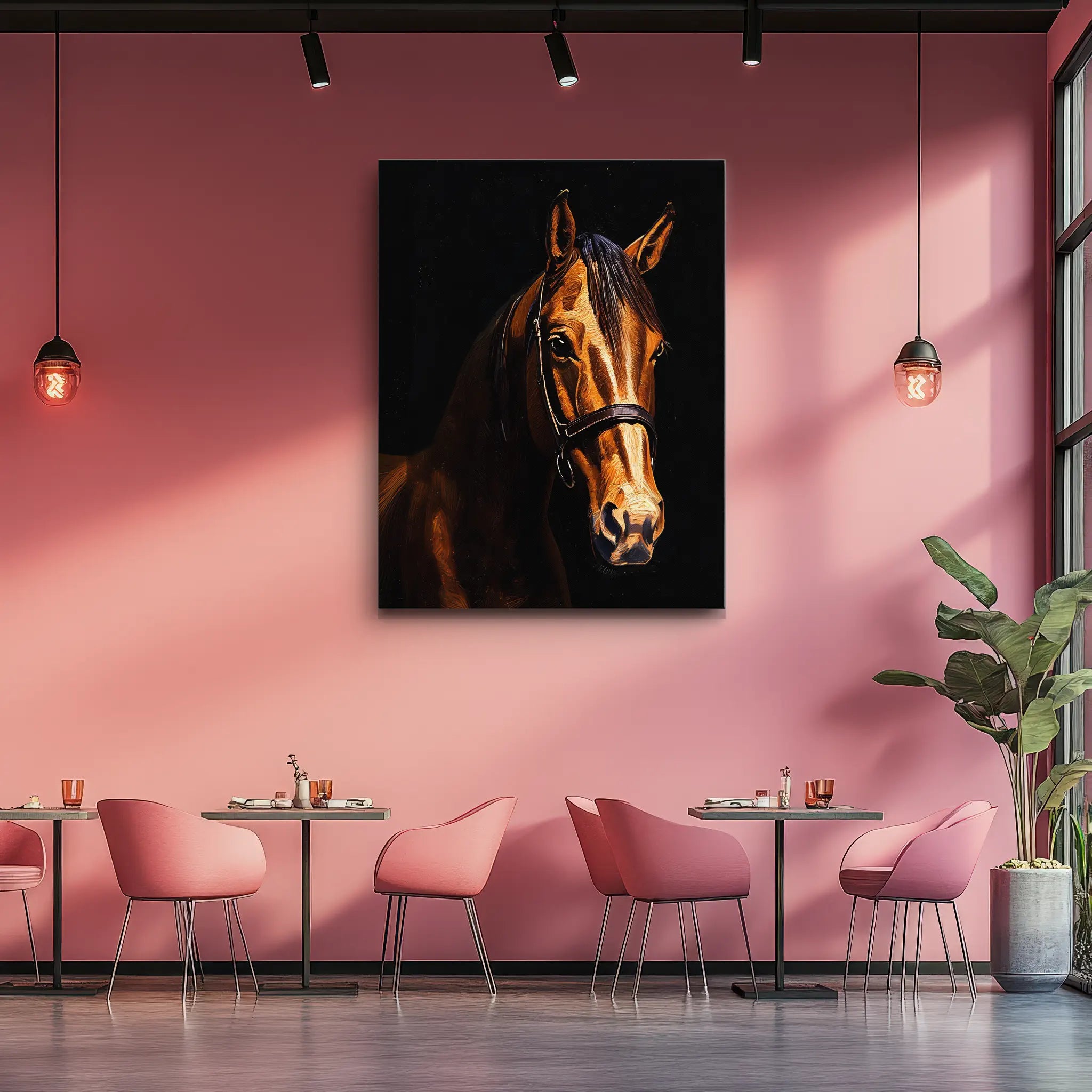Elegant Equestrian Horse Giclée Print 456020 Visual Wall Art AR3:4V-AR4:5V Giclée Print