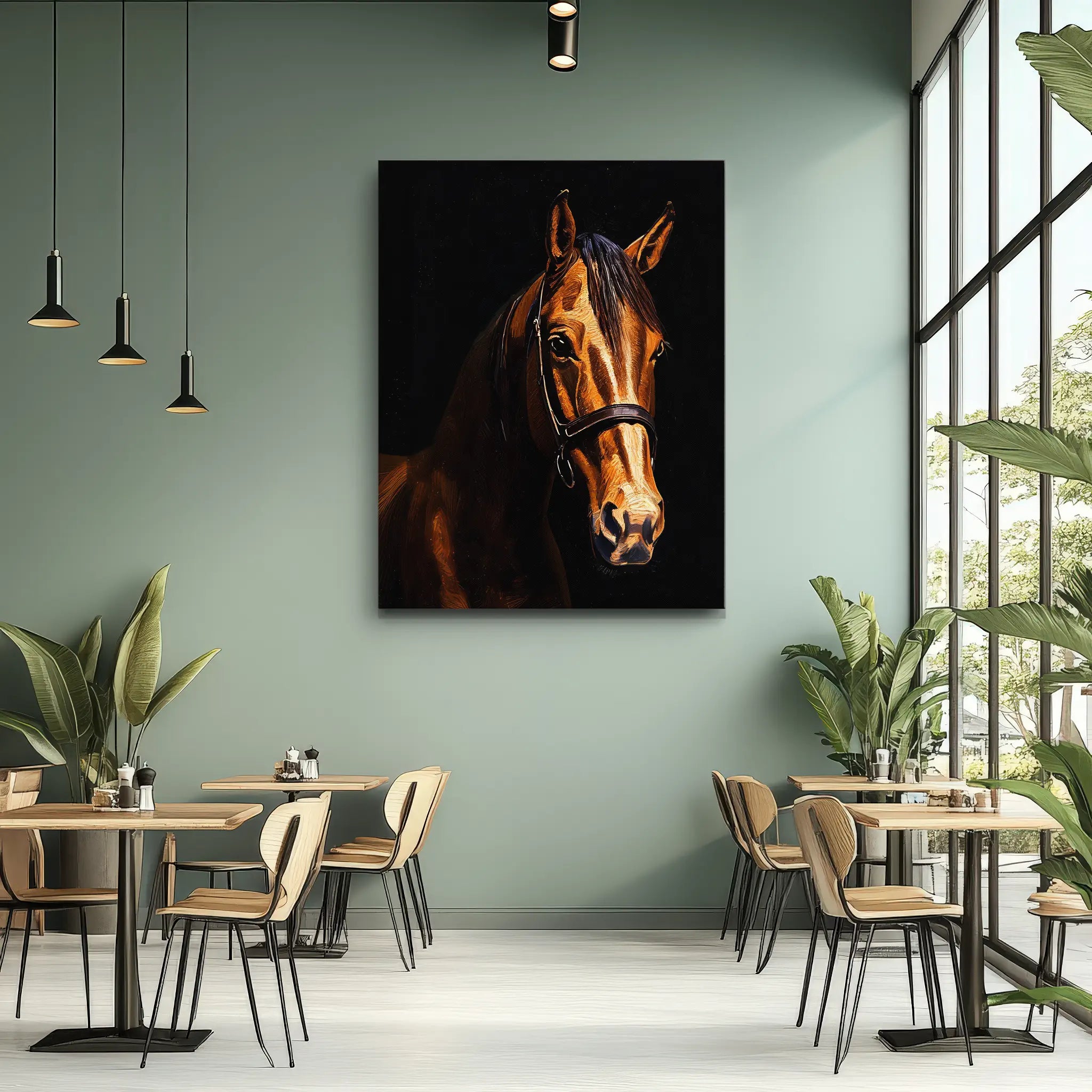 Elegant Equestrian Horse Giclée Print 456020 Visual Wall Art AR3:4V-AR4:5V Giclée Print