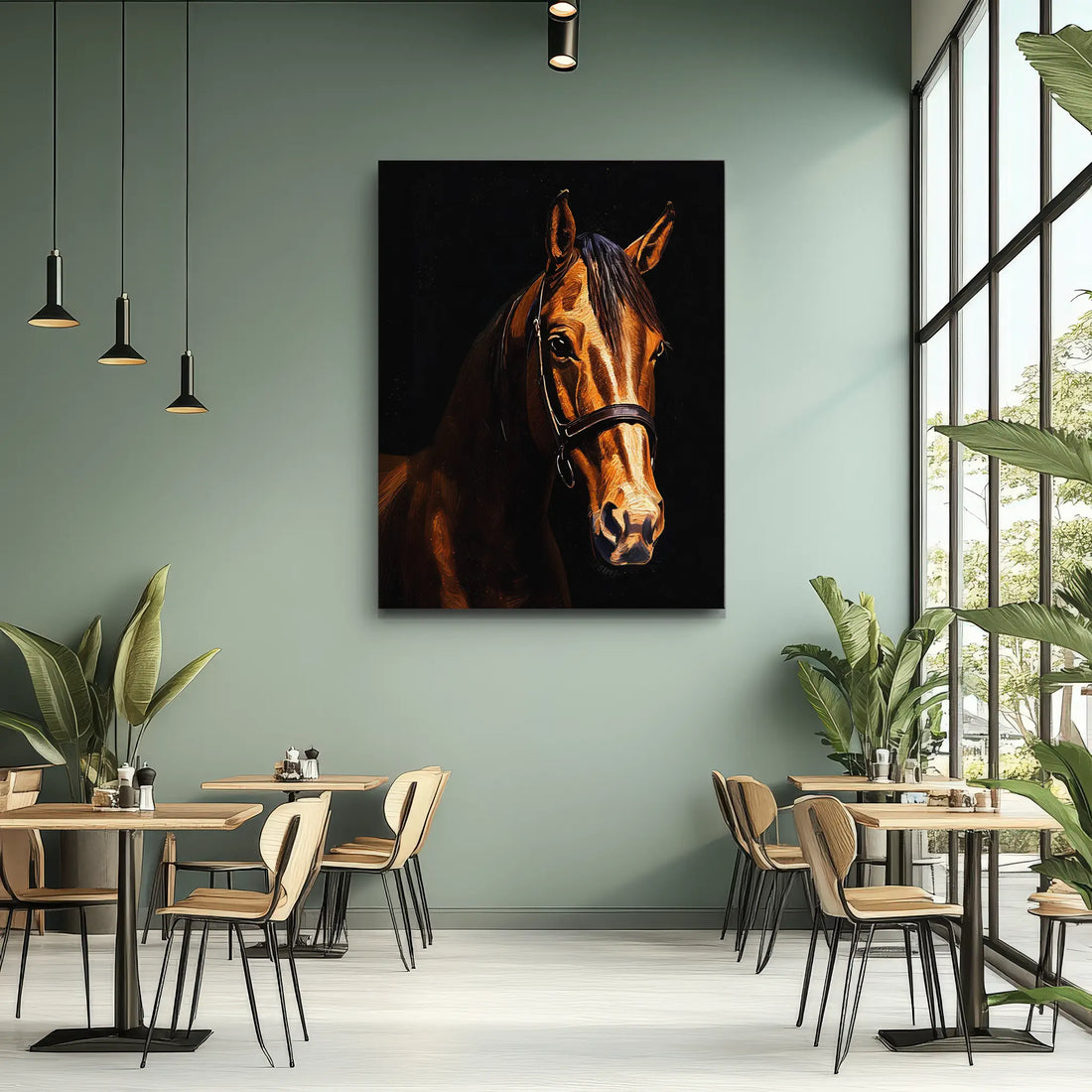 Elegant Equestrian Horse Giclée Print 456020 Visual Wall Art AR3:4V-AR4:5V Giclée Print