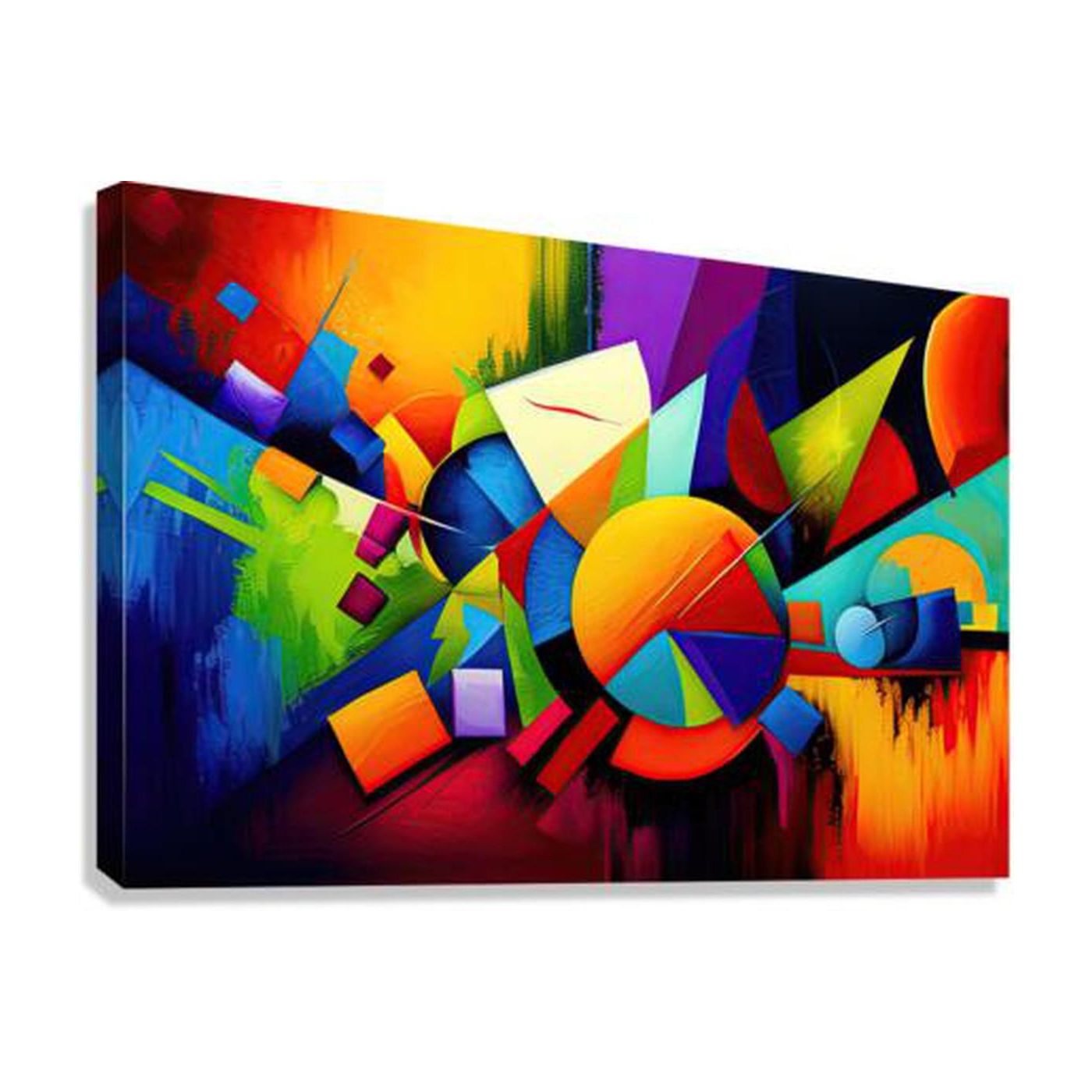 Engage It, Abstract Art Print 32523 Giclée Stretched Canvas Print Visual Wall Art