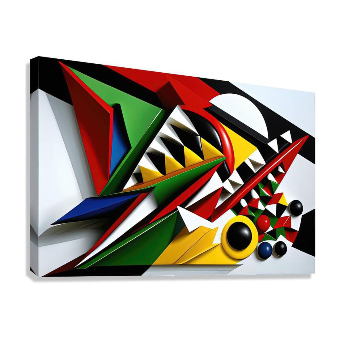 Escape, Abstract Art Print 32834 Giclée Stretched Canvas Print Visual Wall Art