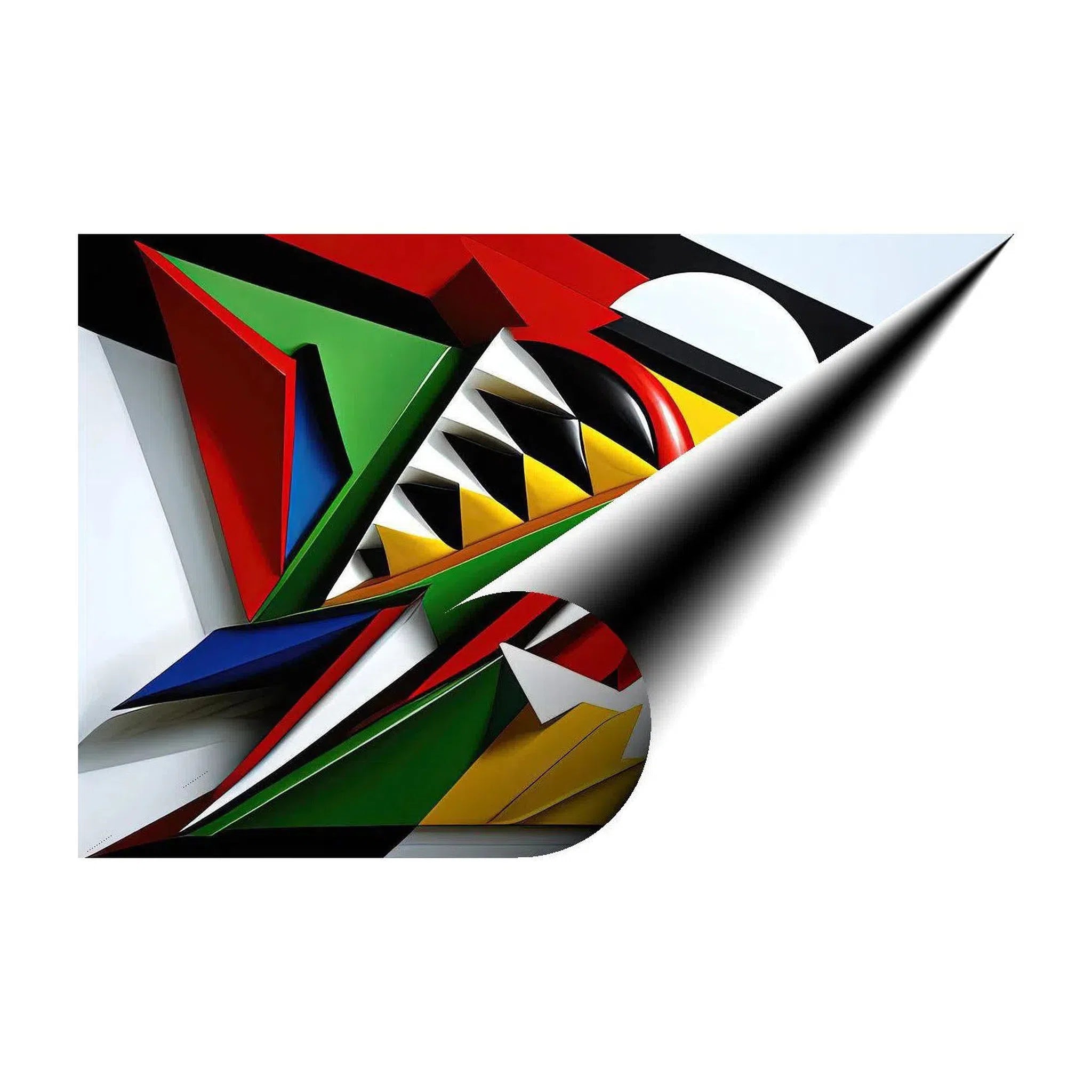 Escape, Abstract Art Print 32834 Giclée Rolled Canvas Print Visual Wall Art