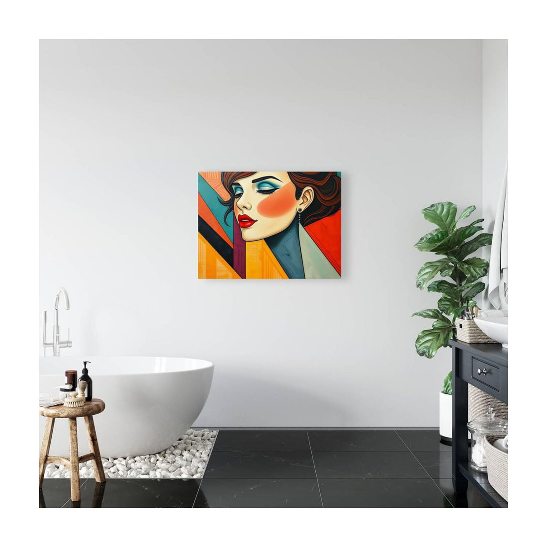 Euphoric Woman, Abstract Art Print 43604 Visual Wall Art