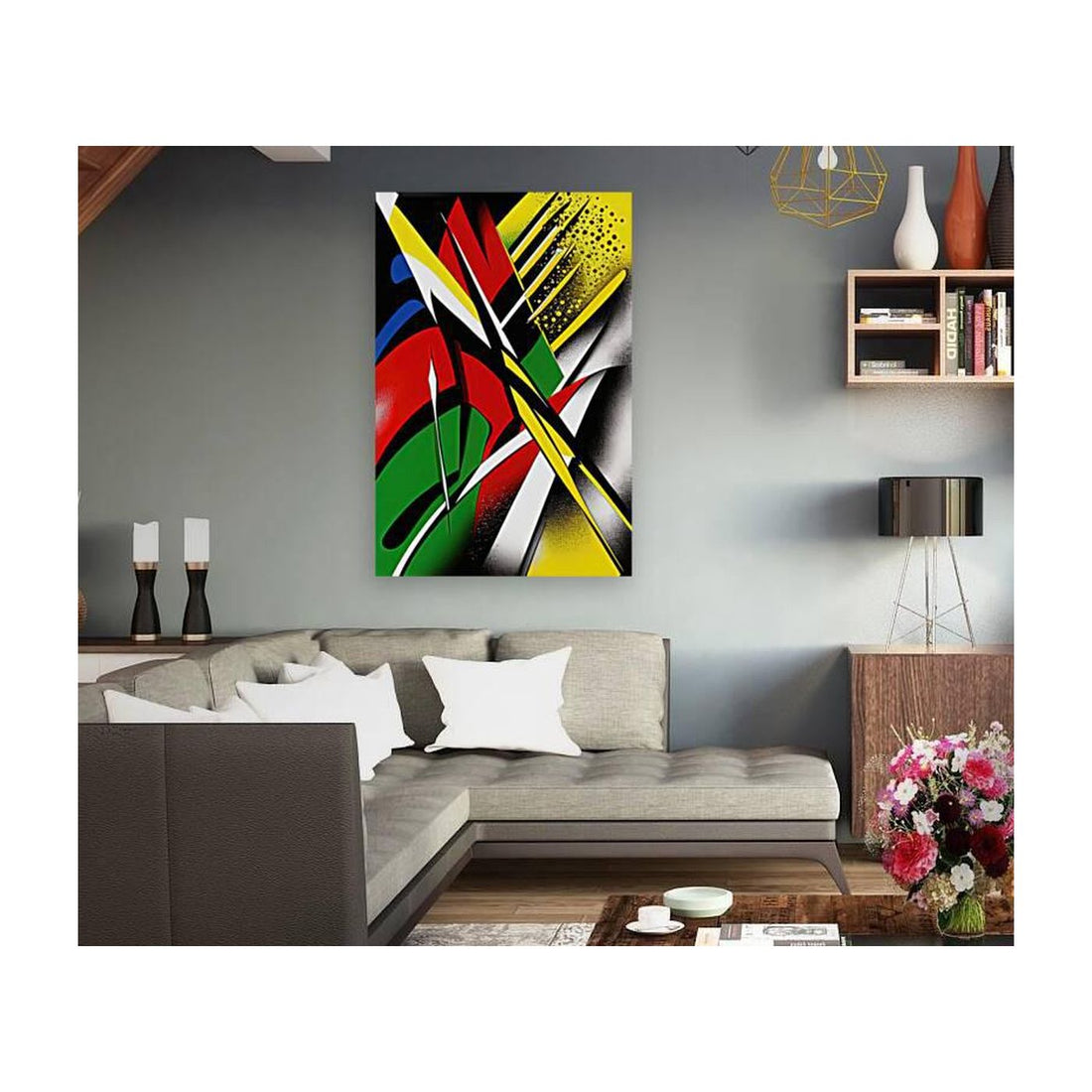 Evergreen, Abstract Art Print 23635 Visual Wall Art