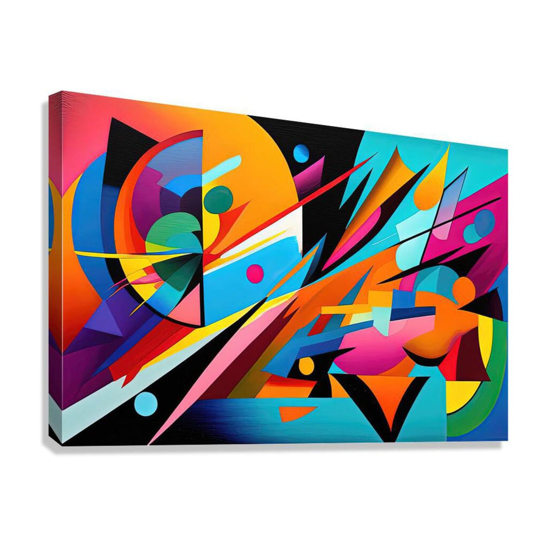 Expeditious, Abstract Art Print 32813 Giclée Stretched Canvas Print Visual Wall Art