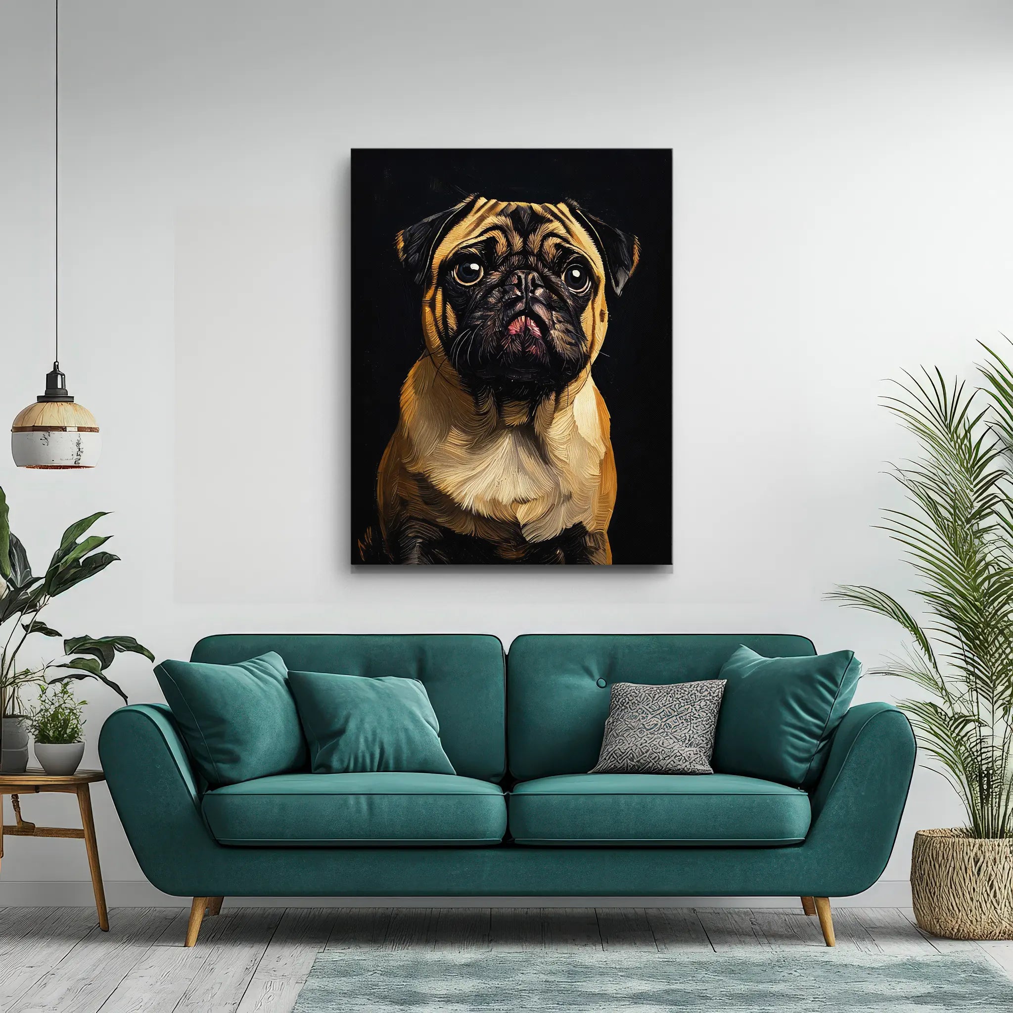 Expressive Pug Face Giclée Print 456023 Visual Wall Art AR3:4V-AR4:5V Giclée Print