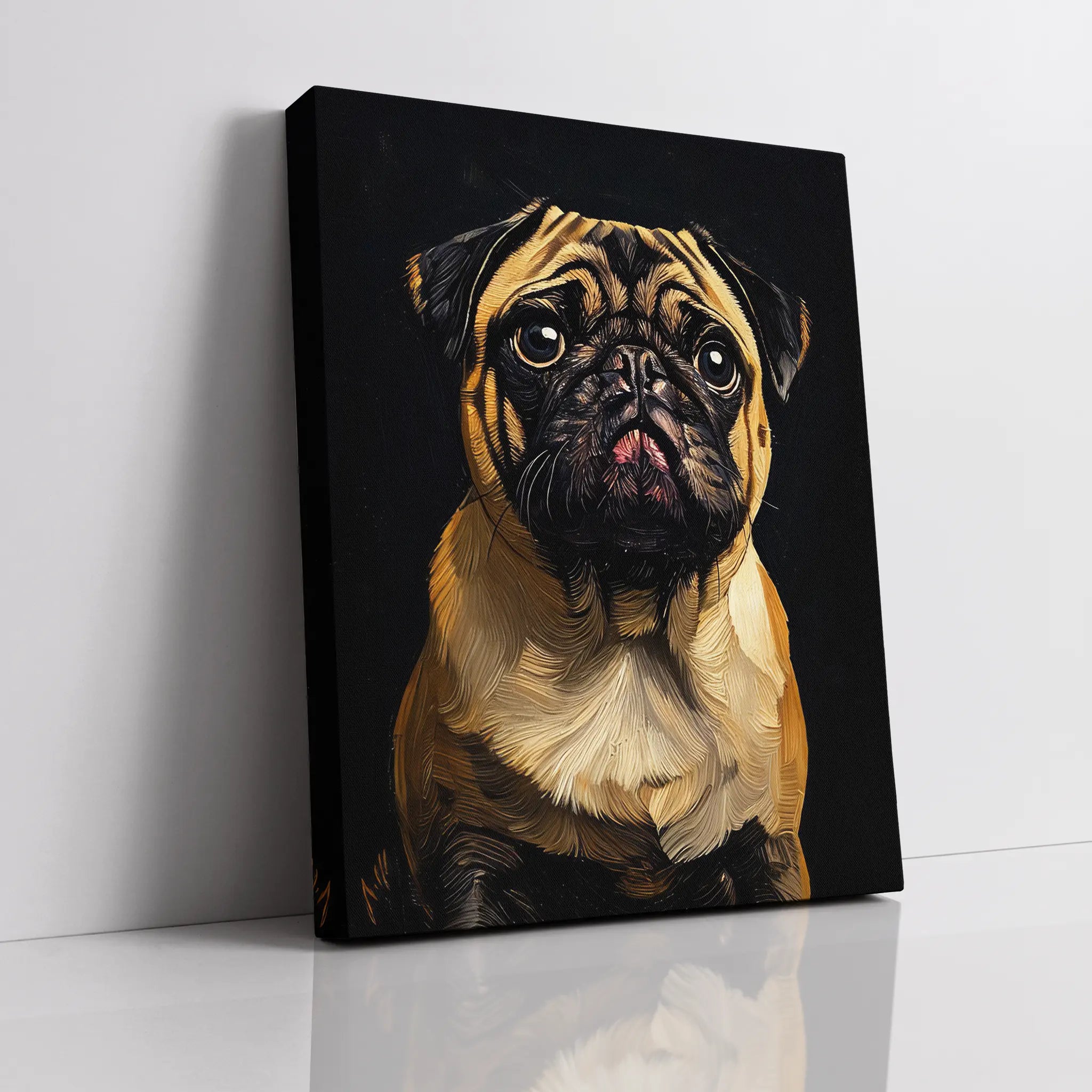 Expressive Pug Face Giclée Print 456023 Visual Wall Art AR3:4V-AR4:5V Giclée Print