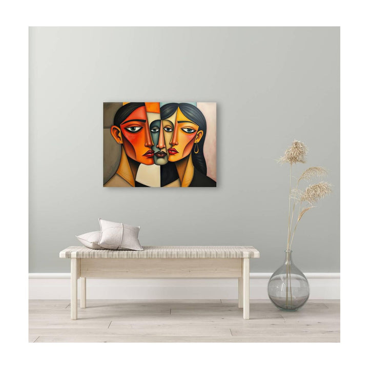 Faces, Abstract Art Print 43628 Visual Wall Art