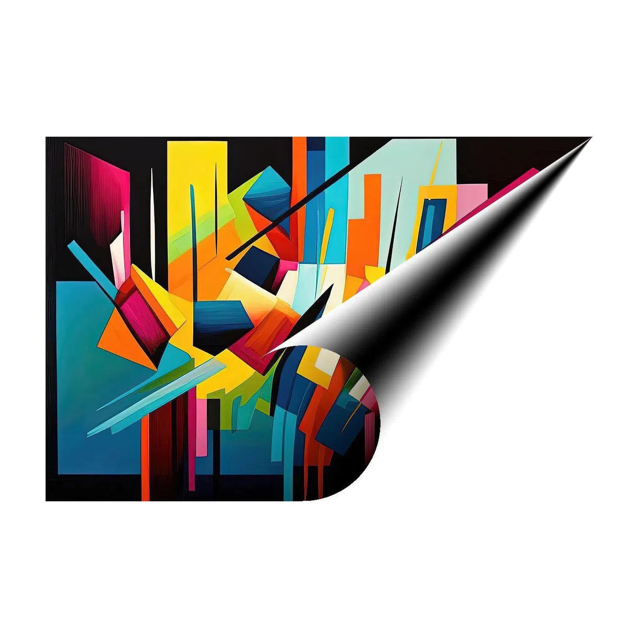 Fallen, Abstract Art Print 32814 Giclée Rolled Canvas Print Visual Wall Art