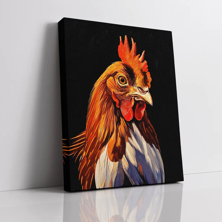 Fiery Red Rooster Giclée Print 456024 Visual Wall Art AR3:4V-AR4:5V Giclée Print